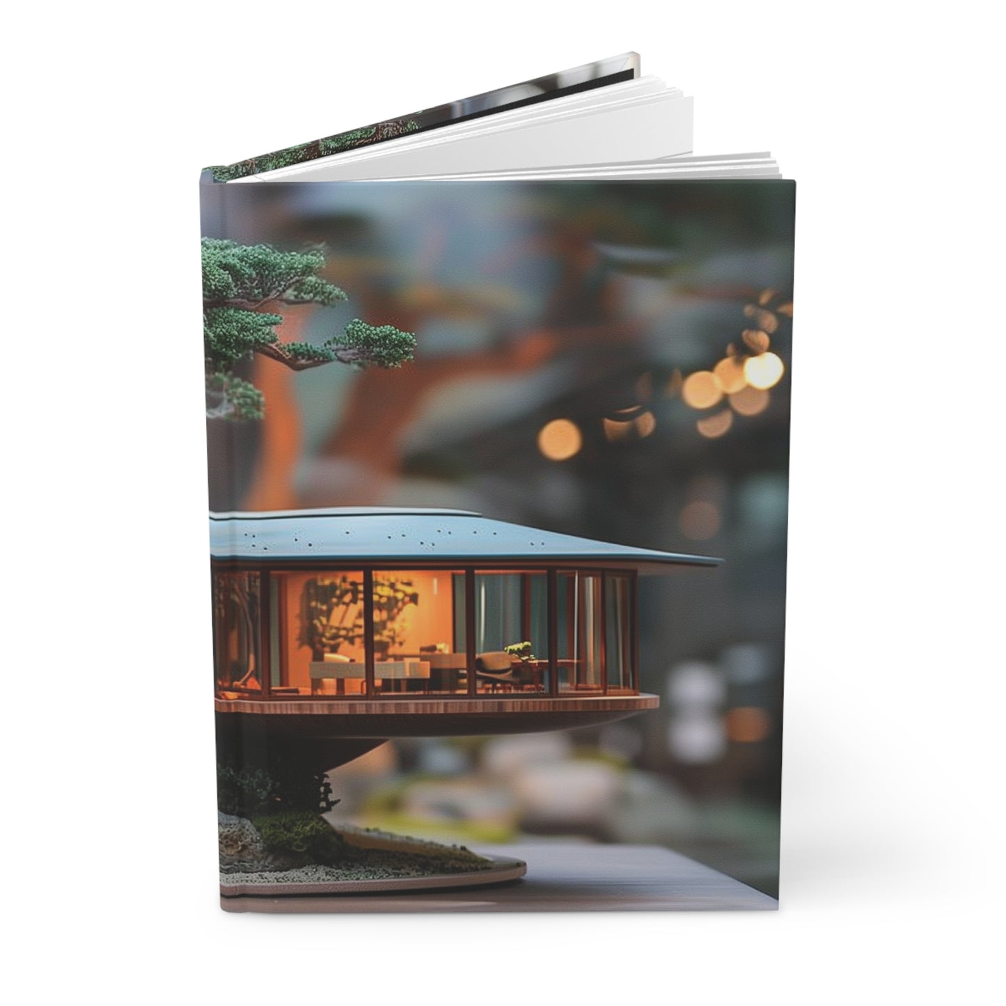Bonsai Tree House Hardcover Journal Matte – Whispers of the Ancient Grove