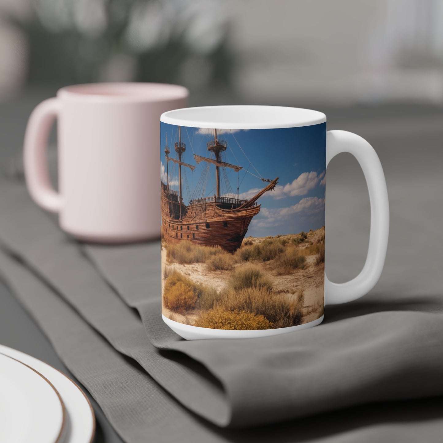 Abandoned Galleon Ceramic Mugs (11oz\15oz\20oz) – Deserted Shipwreck Dreamscape