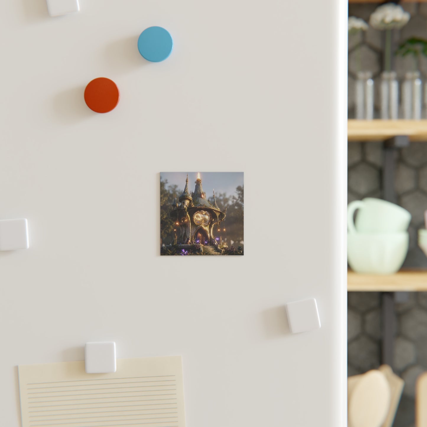 Whispering Clocktower Magnet – Sunlit Arcane Observatory