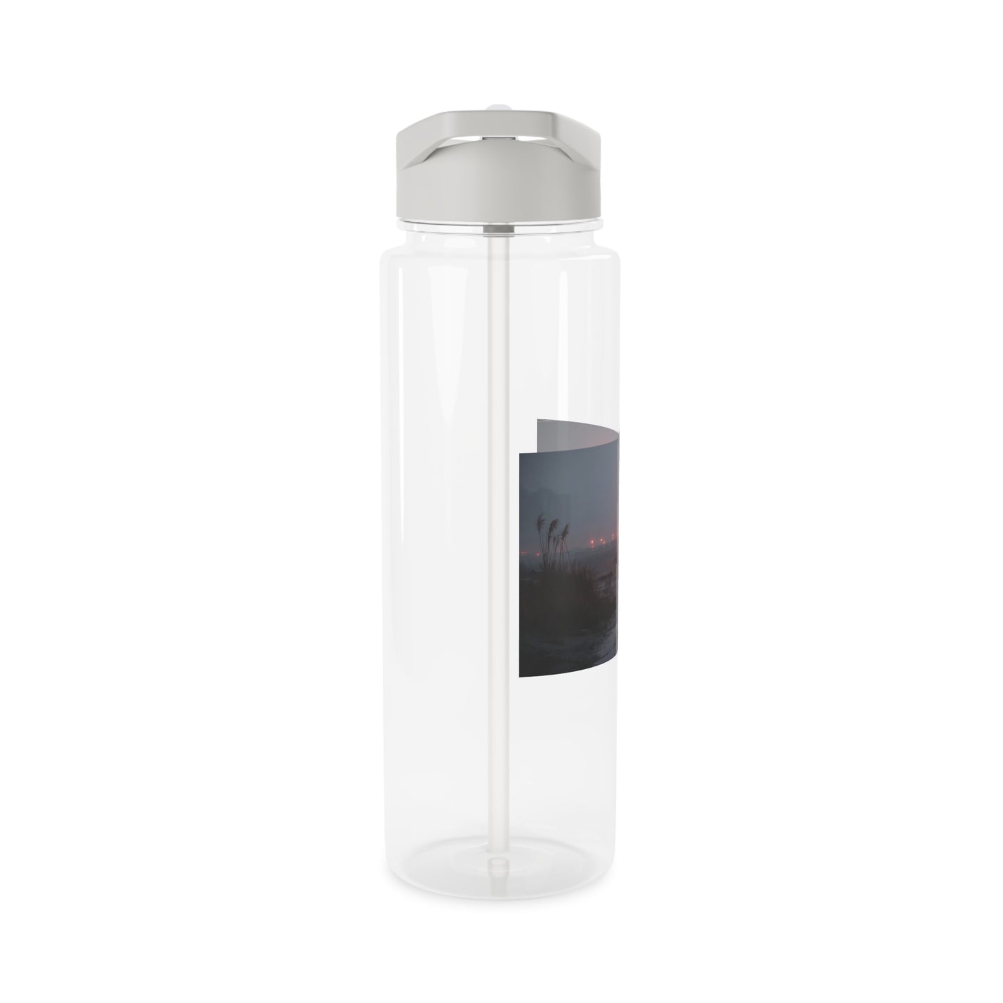Crimson Circus Tent Tritan Water Bottle – Red-Striped Midnite Show