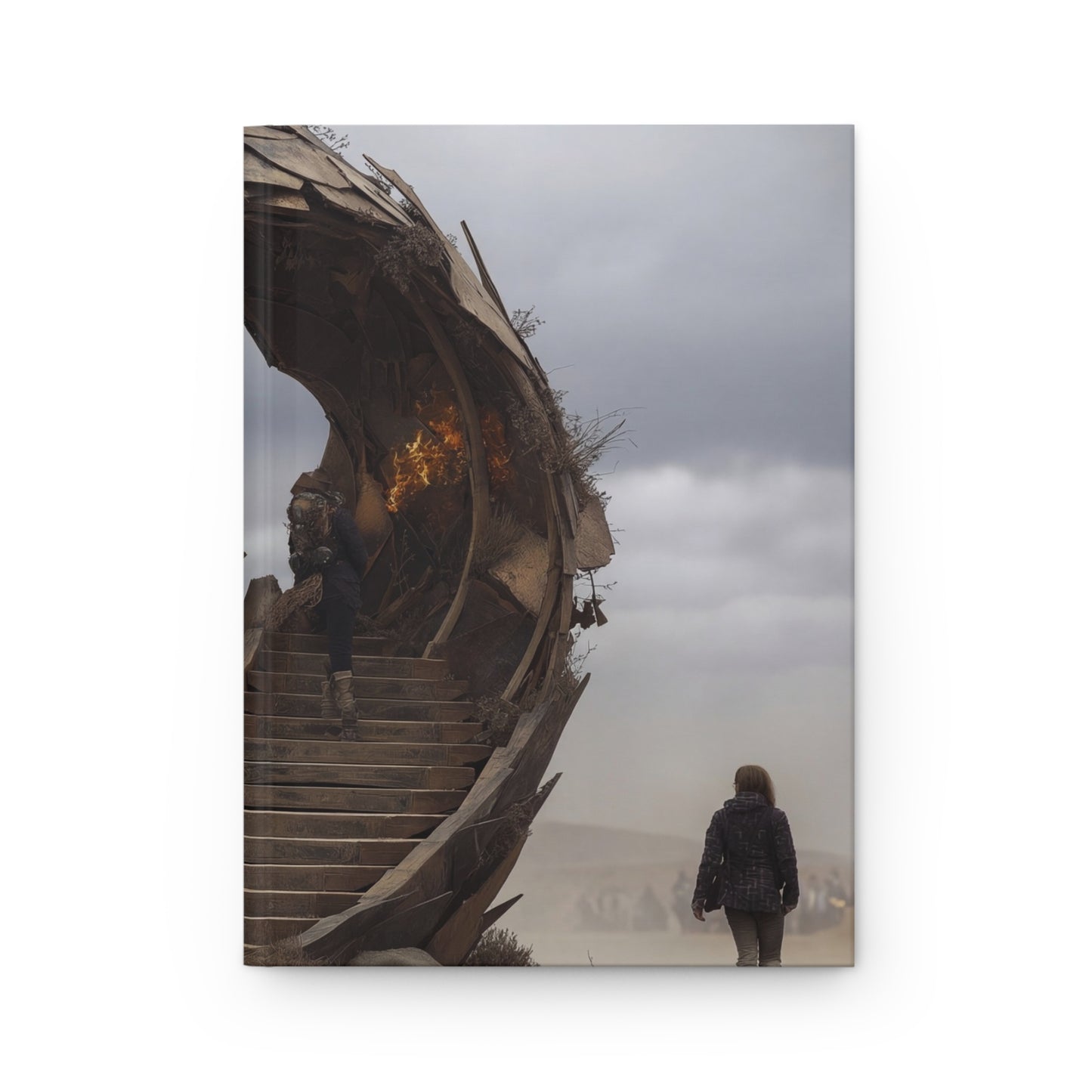 Rustic Spiral Staircase Journal Matte – Threshold of the Wandering Gate