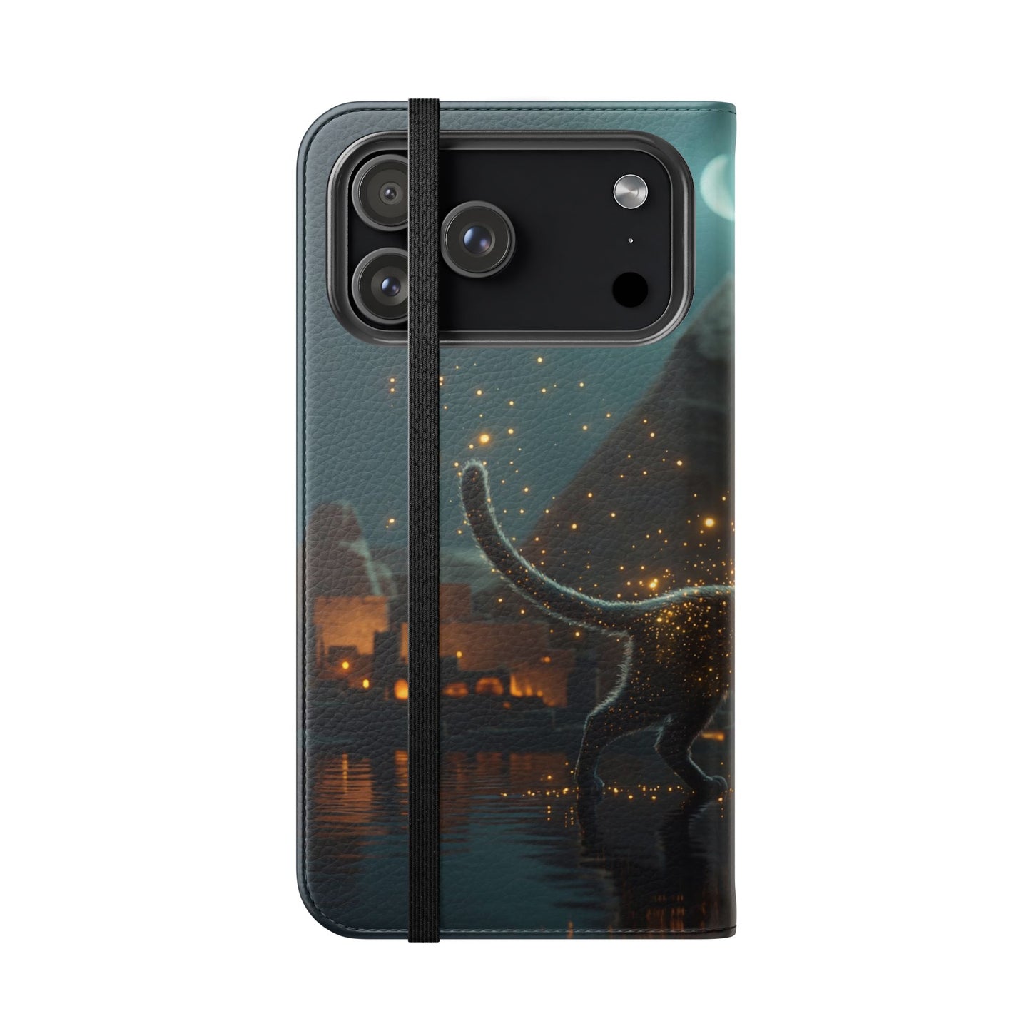 Celestial Vortex Flip Cases – Indigo Cloud Dreamscape