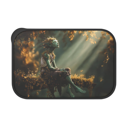Autumn Grove Faerie PLA Bento Box with Band and Utensils – Golden Light Reverie