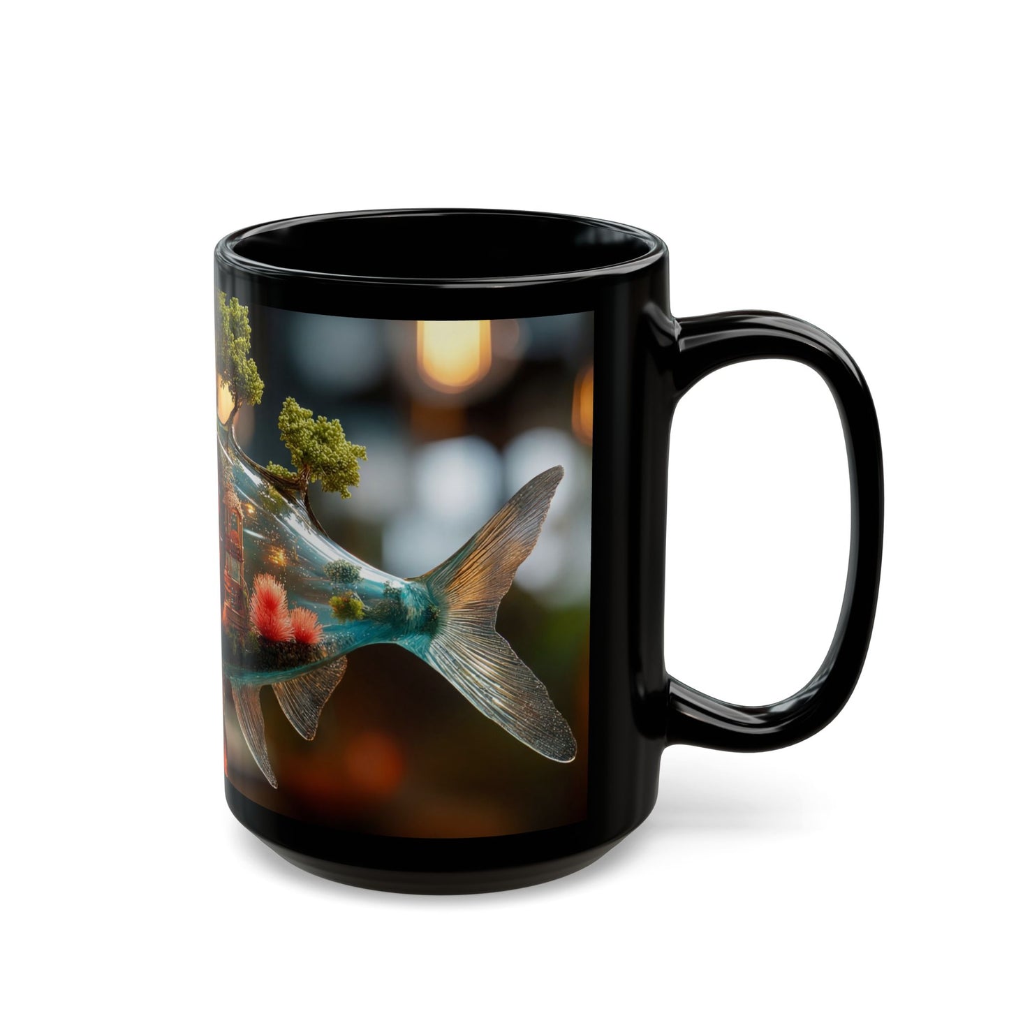 Forest Within Fish Mug – Liquid Garden Dreamscape