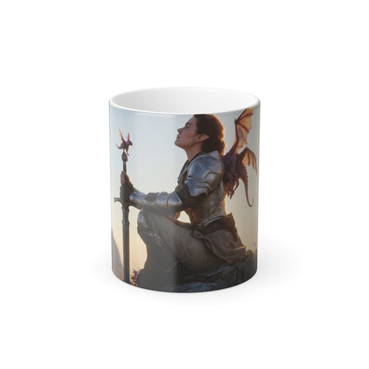 Winged Knight Color Morphing Mug, 11oz – Dawn Watcher & Dragon Companions