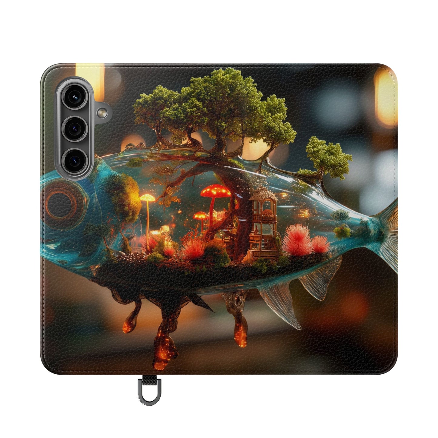 Forest Fish Flip Case – Liquid Glowwood Dreamscape