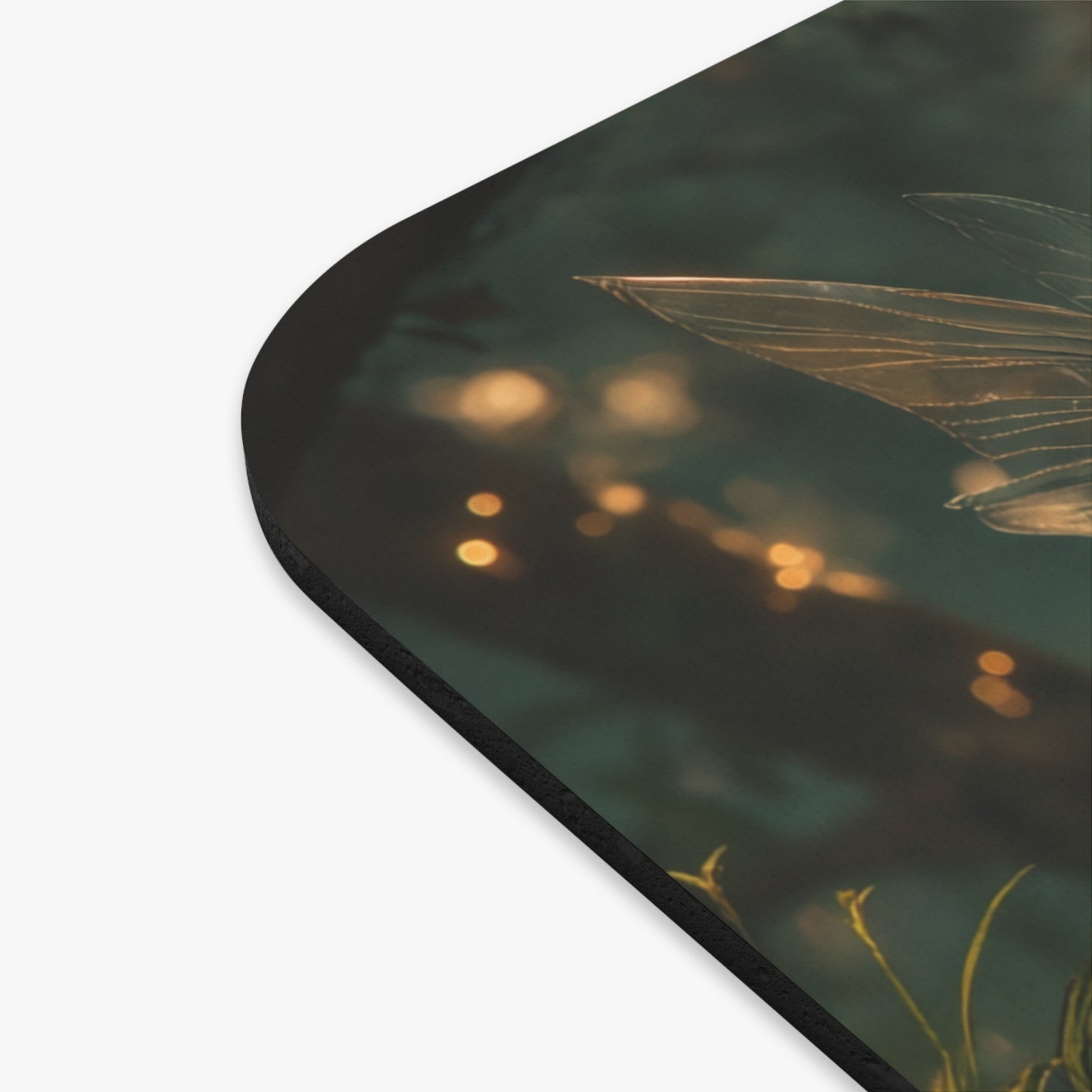 Forest Fairy by the Stream Mouse Pad – Golden Hour Whispers