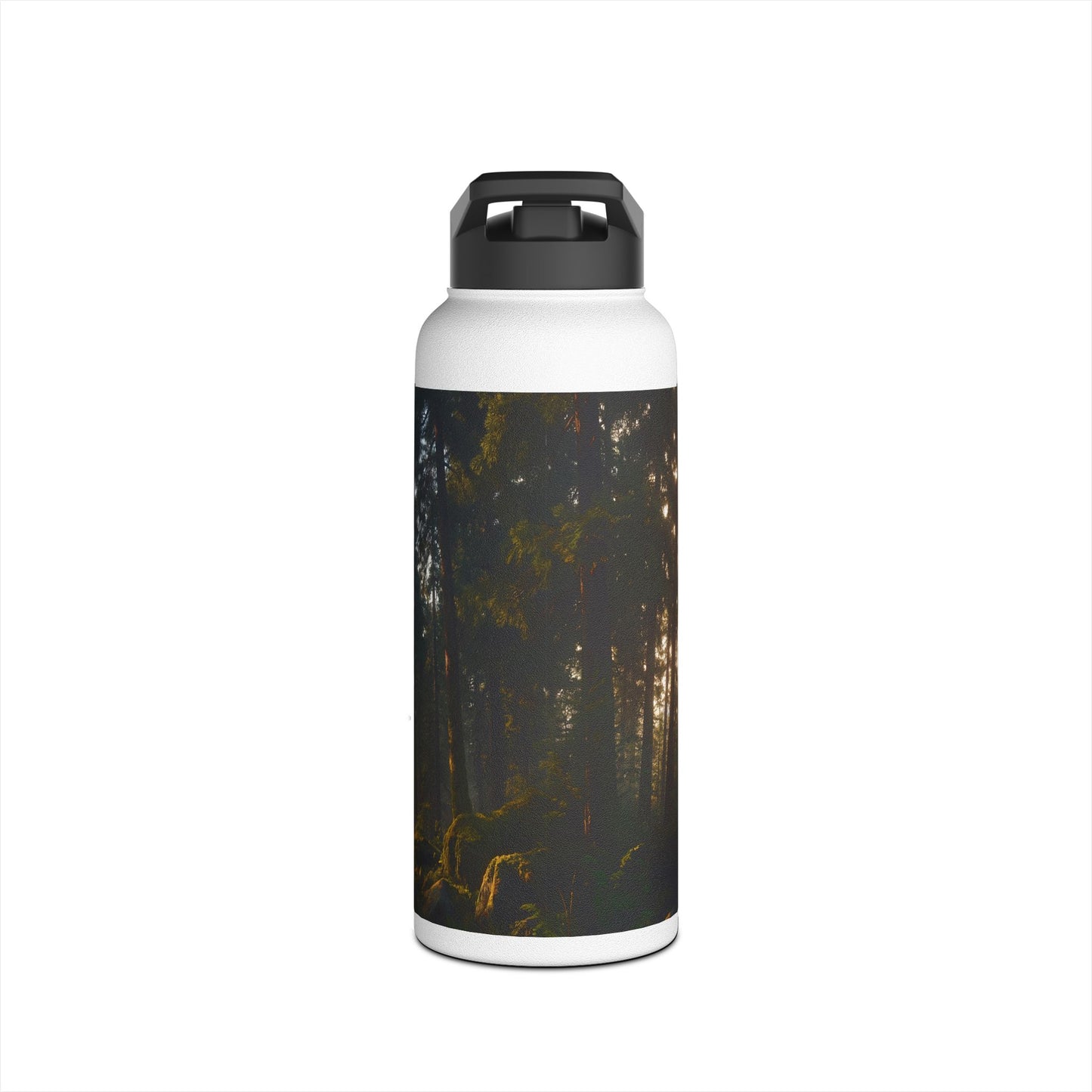 Ancient Treehouse Door Water Bottle – Sunlit Forest Portal