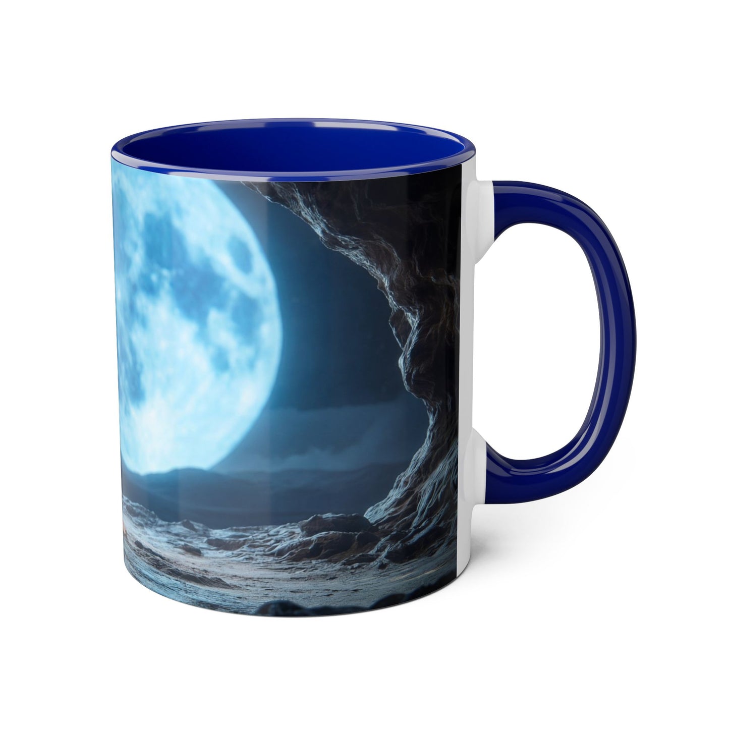 Moonlit Monk Meditation Mug – Serene Night Sanctuary