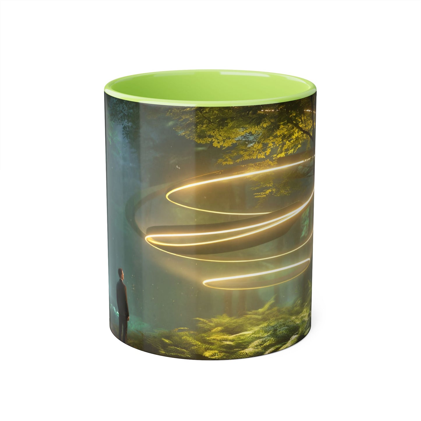 Spiral Light Guardian Accent Mugs, 11oz – Ethereal Forest Portal