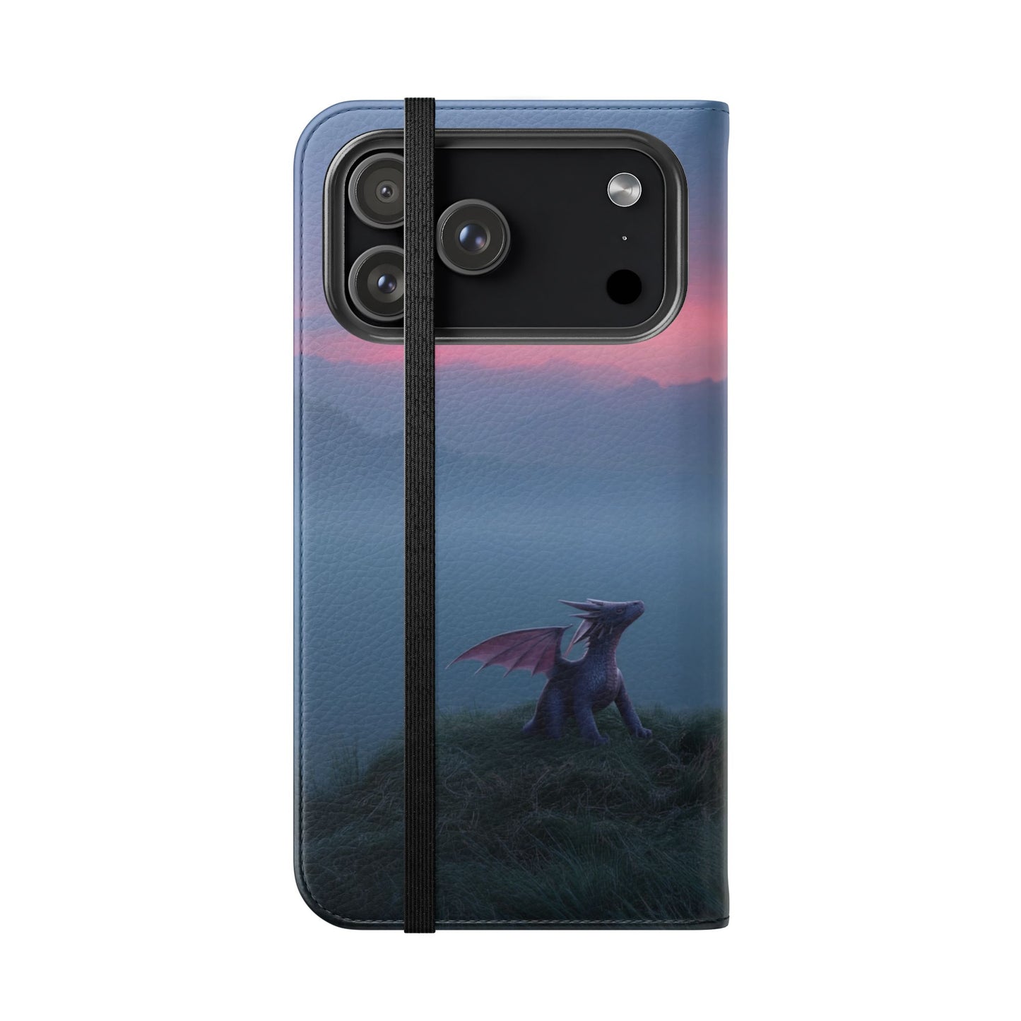 Silent Guardian Flip Cases – Misty Dawn Warrior and Dragon Companion