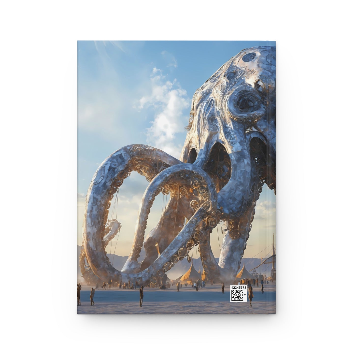 Steel Leviathan Hardcover Journal Matte – Desert Festival Giant Octopus