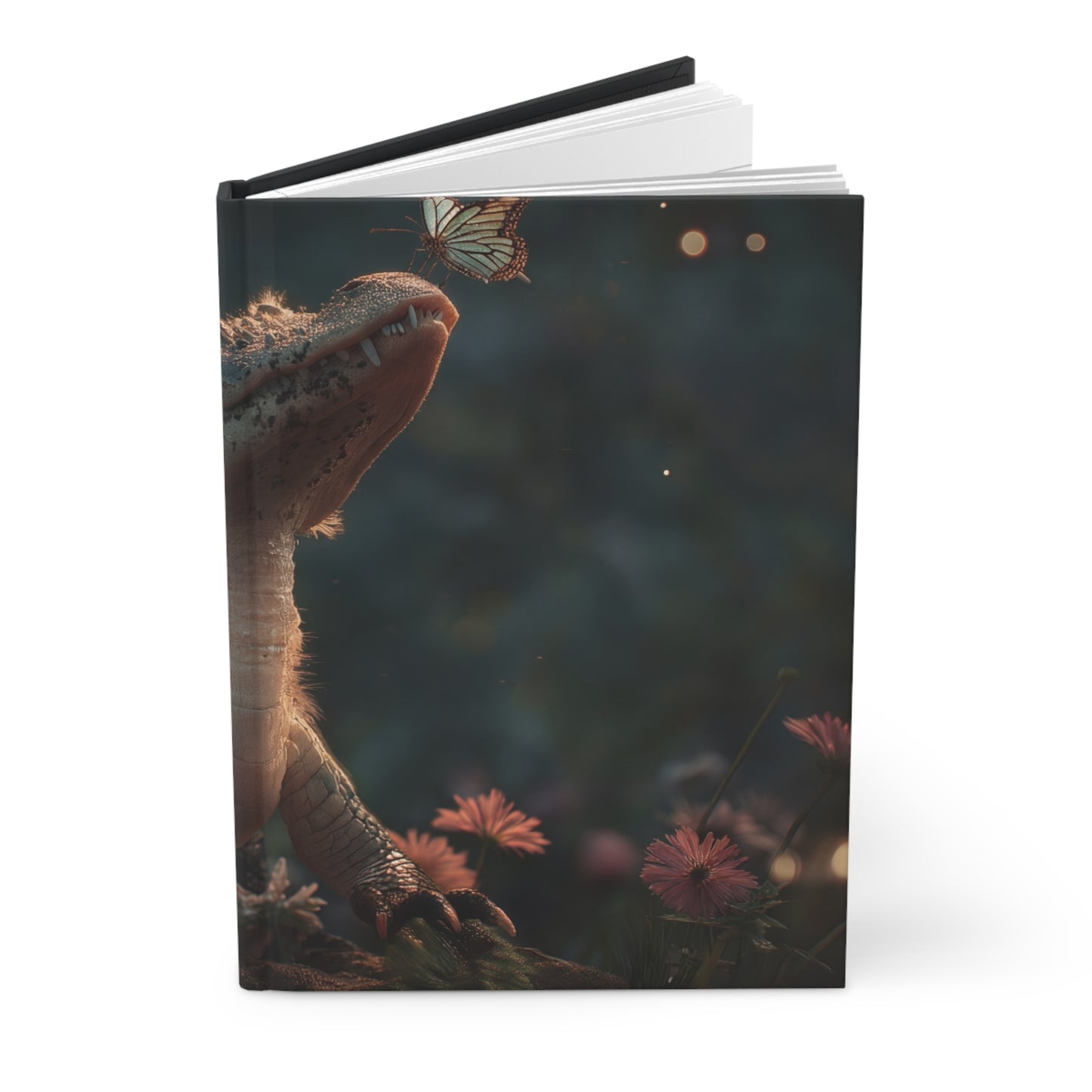 Butterfly Sentinel Hardcover Journal Matte – Twilight Marsh Encounter