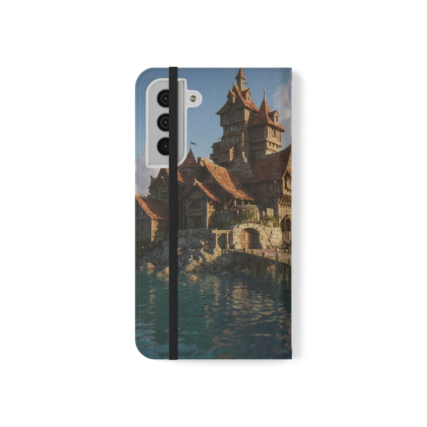Cobblestone Harbor Flip Cases – Timber Town Seaside Walkway