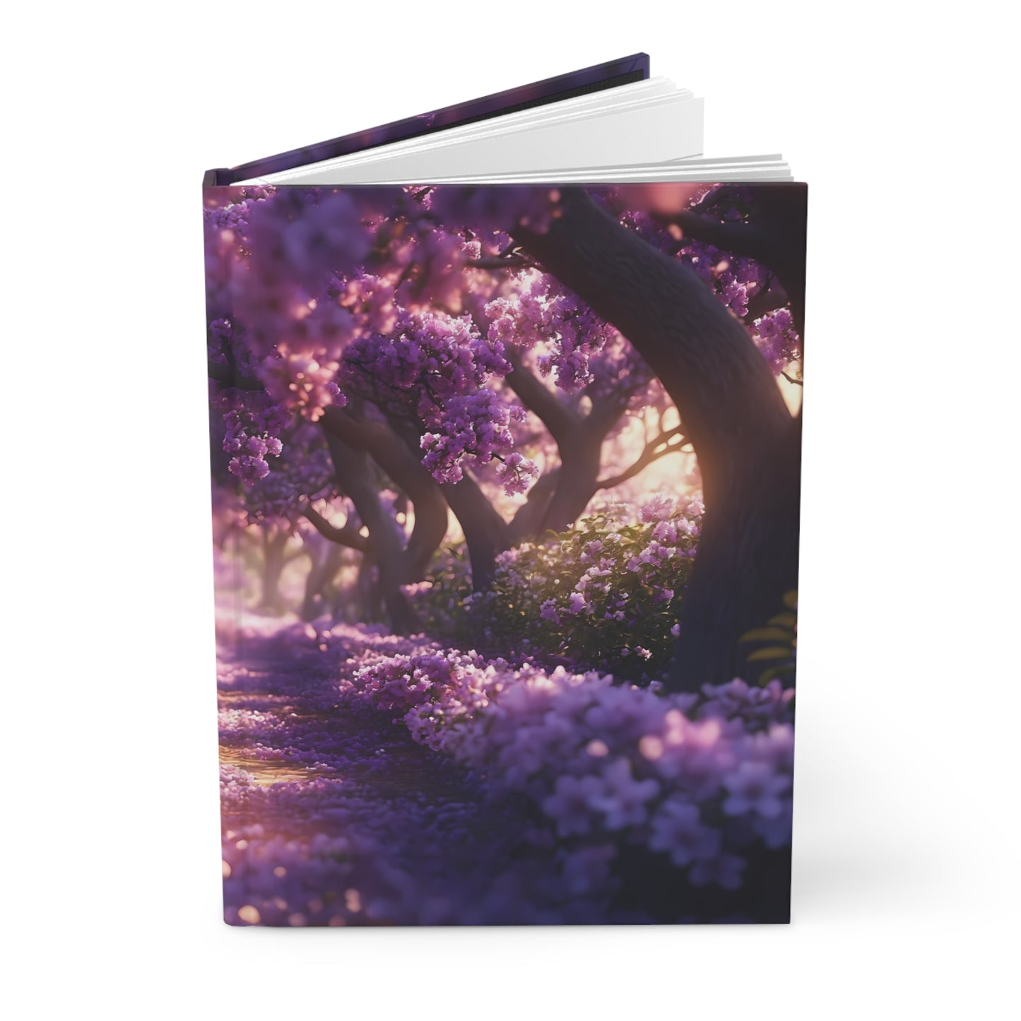 Purple Forest Glow - Hardcover Journal
