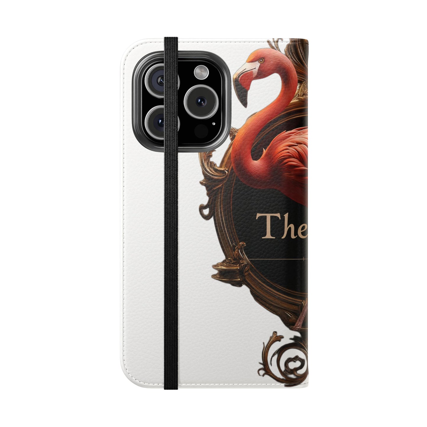 The Ritz Flamingo Flip Cases – Gilded Ornate Frame Art Design