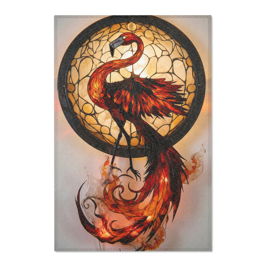 Phoenix Rising Area Rug – Amber Flame Dreamscape