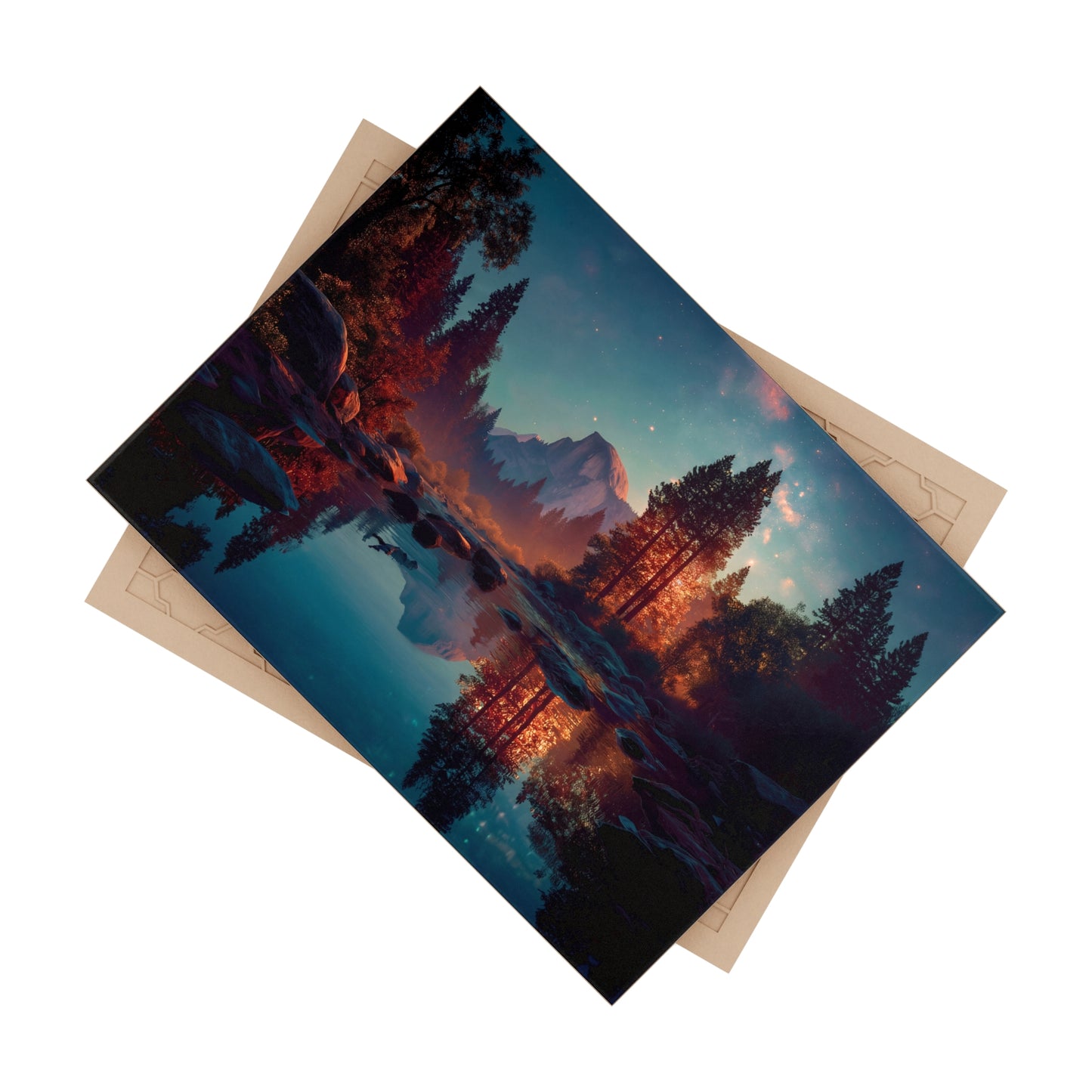 Starlit River Reflection Tile – Half Dome’s Whispering Twilight