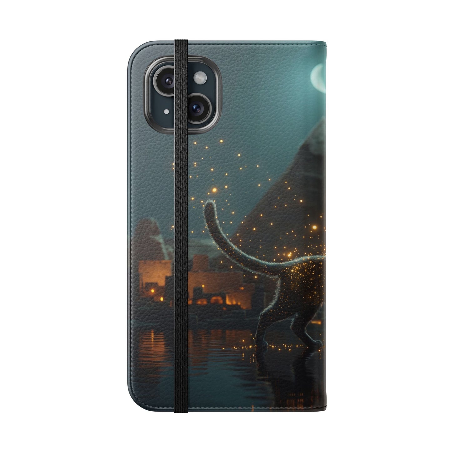 Celestial Vortex Flip Cases – Indigo Cloud Dreamscape