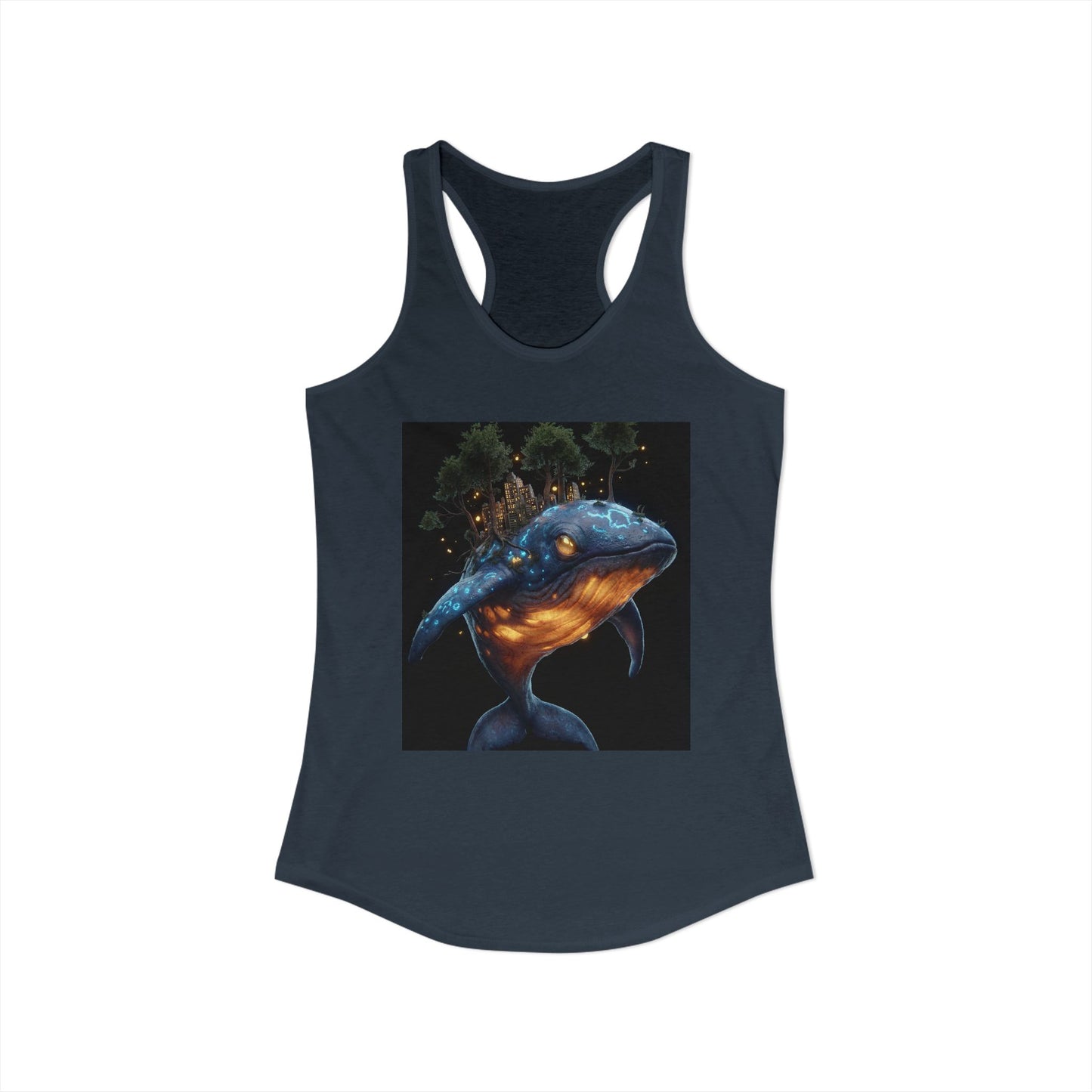 Bioluminescent Whale City Tank – Luminous Skyward Guardian