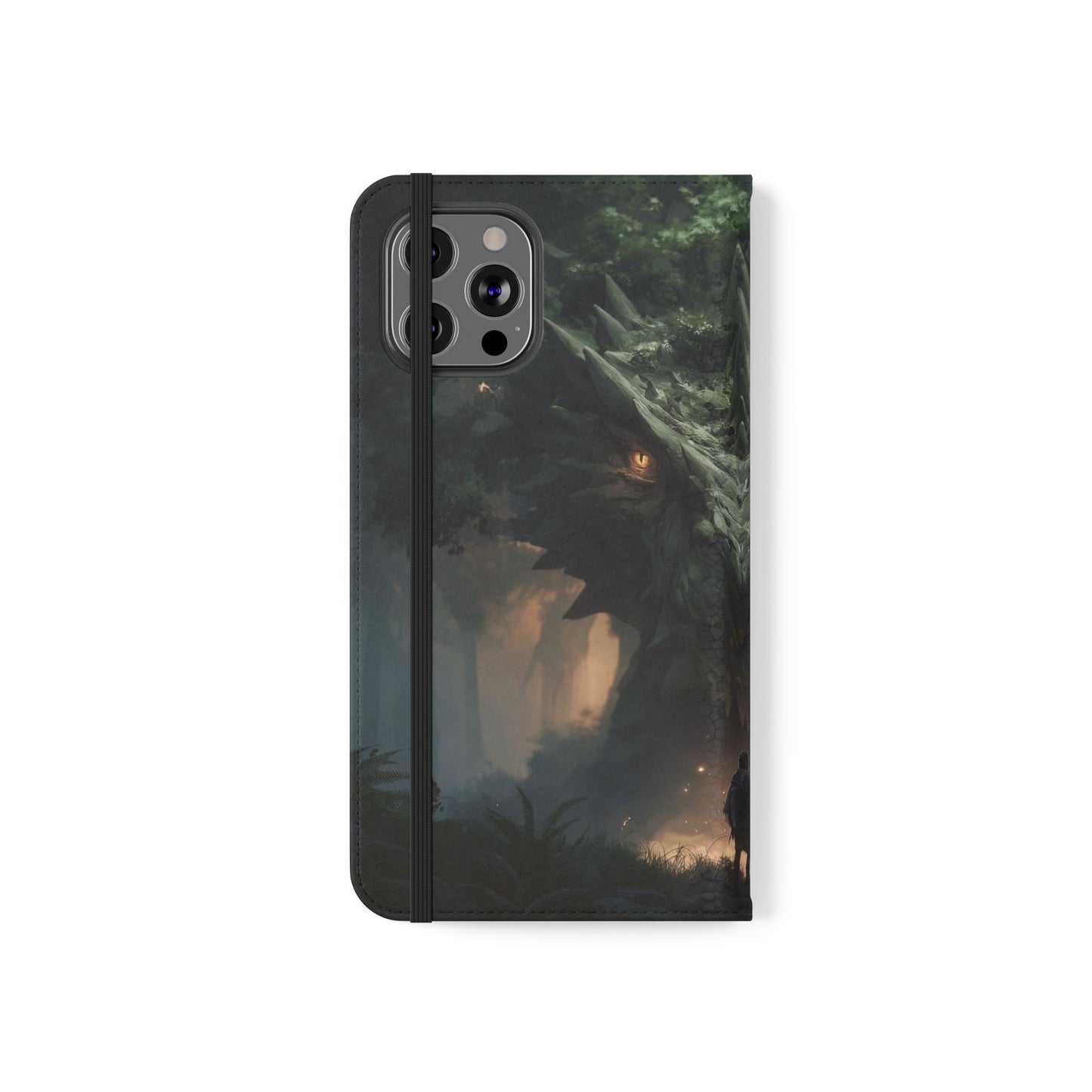 Guardian Beast Flip Cases – Moss-Clad Titan Facing the Wanderer