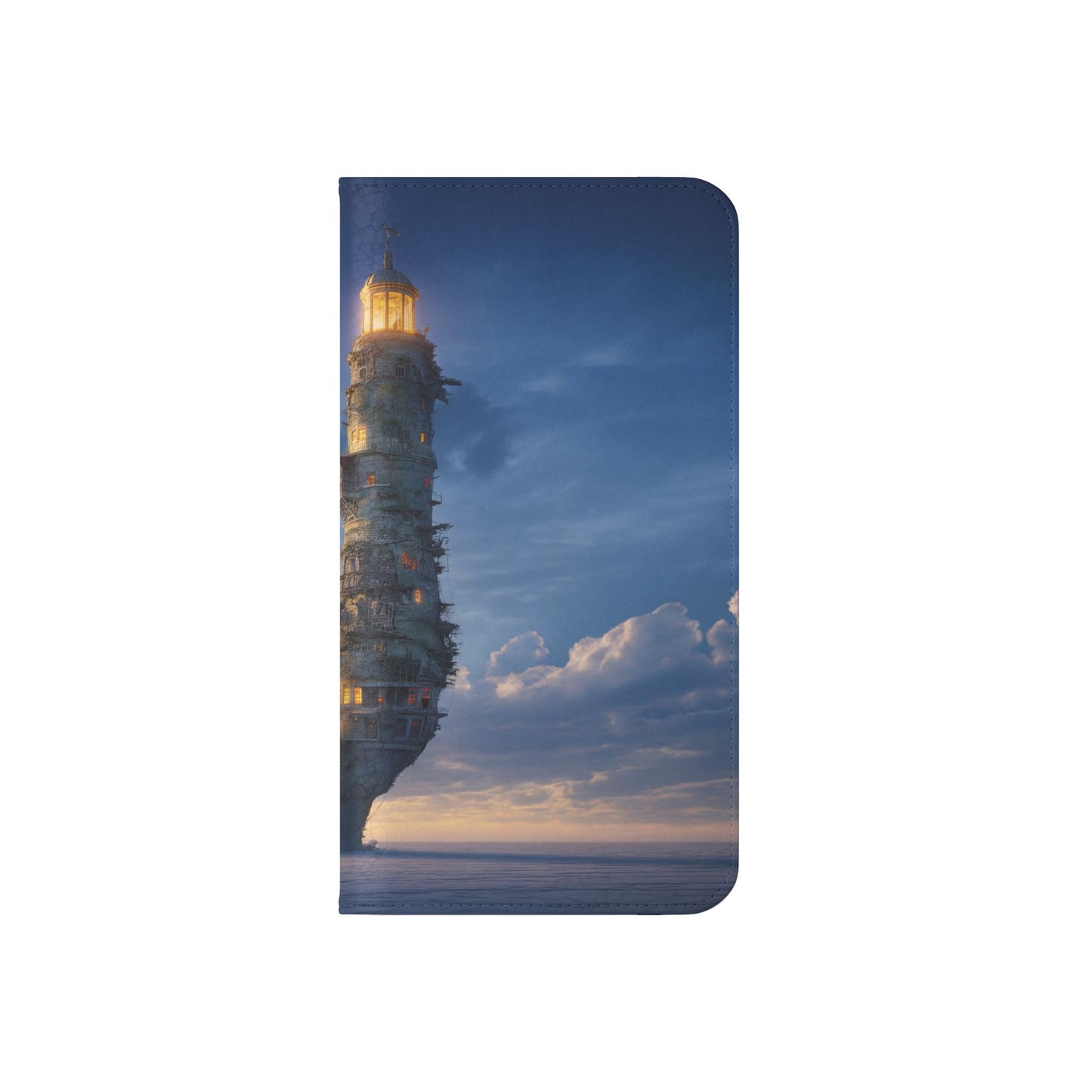Twilight Sentinel Flip Cases – Lighthouse on a Storm-Tossed Sea