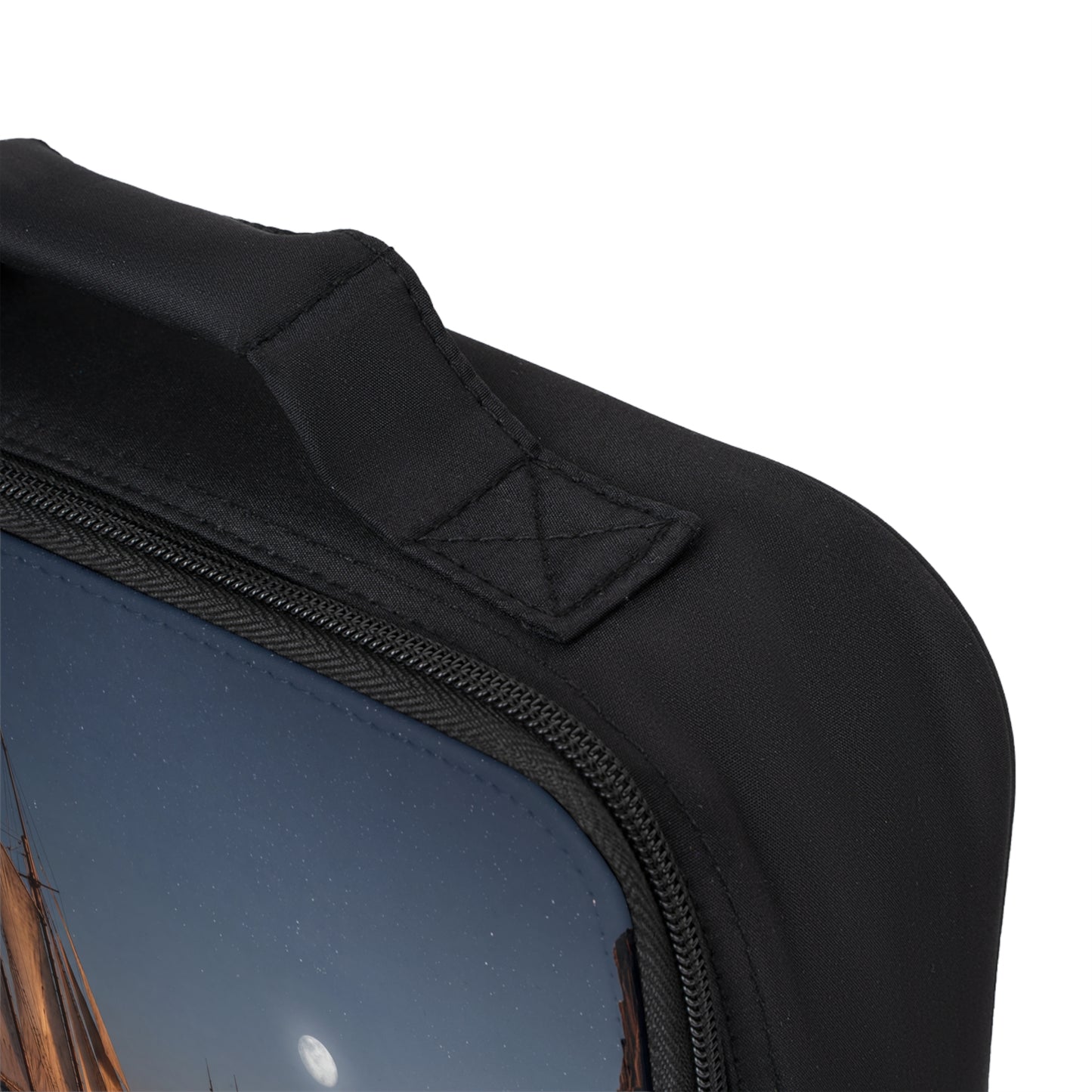 Moonlit Sailors Lunch Bag – Whispering Waters Between Jagged Peaks