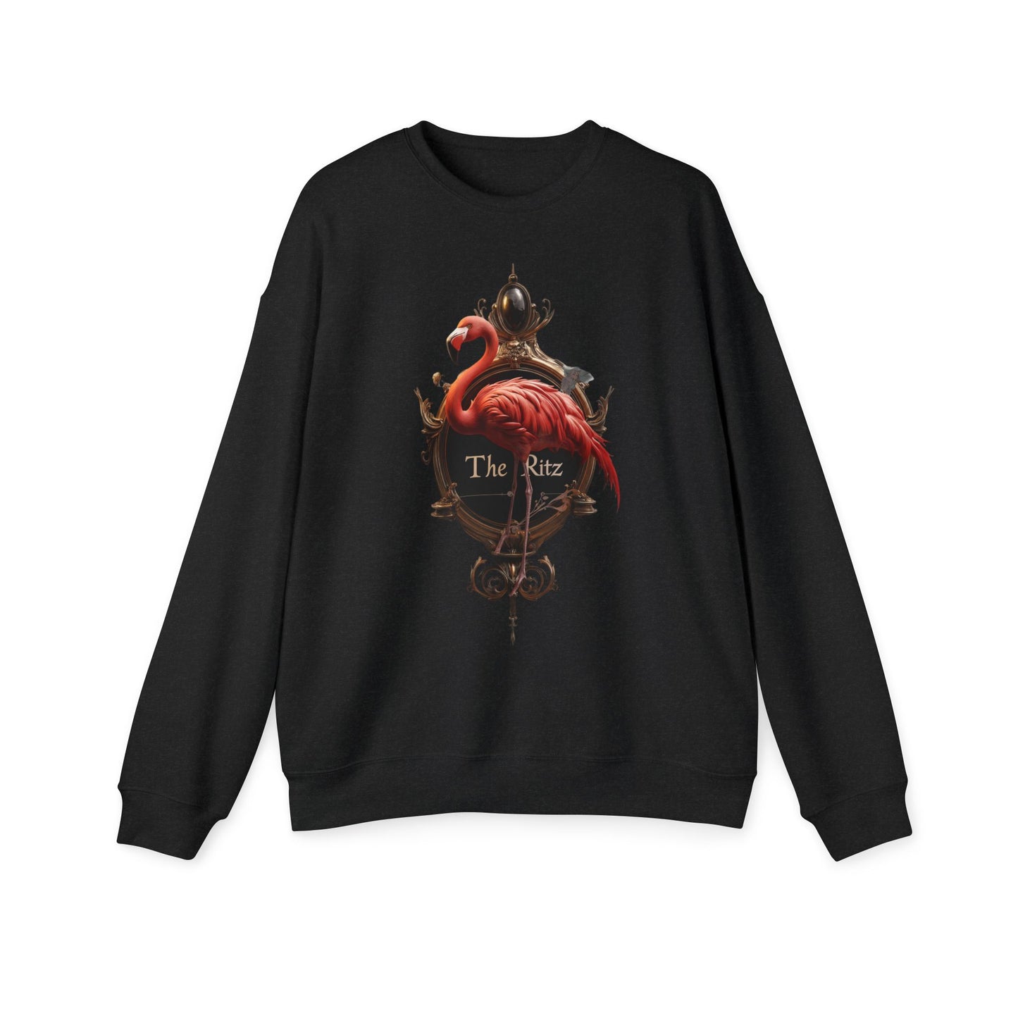 Flamingo Clock The Ritz – Ornate Brass Timepiece Sweatshirt