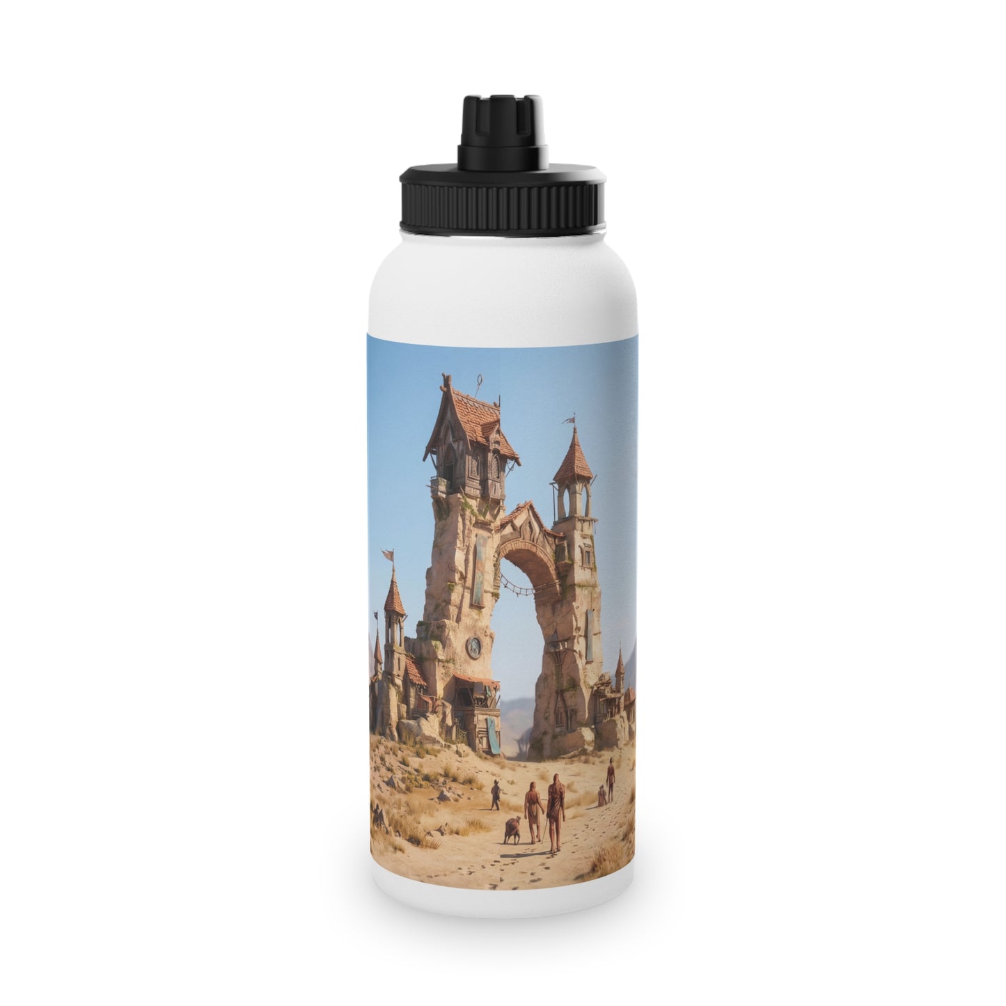 Desert Citadel Water Bottle – Sun-Kissed Oasis Gateway