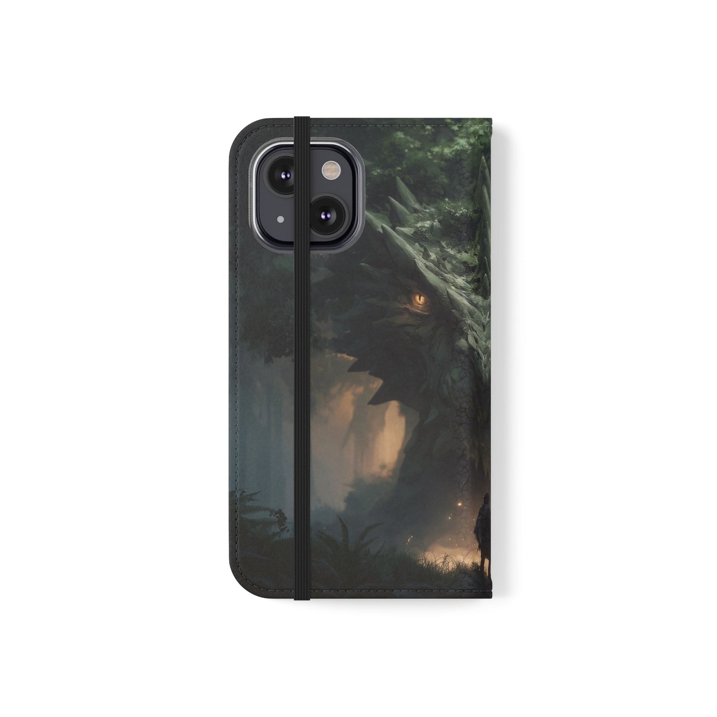 Guardian Beast Flip Cases – Moss-Clad Titan Facing the Wanderer
