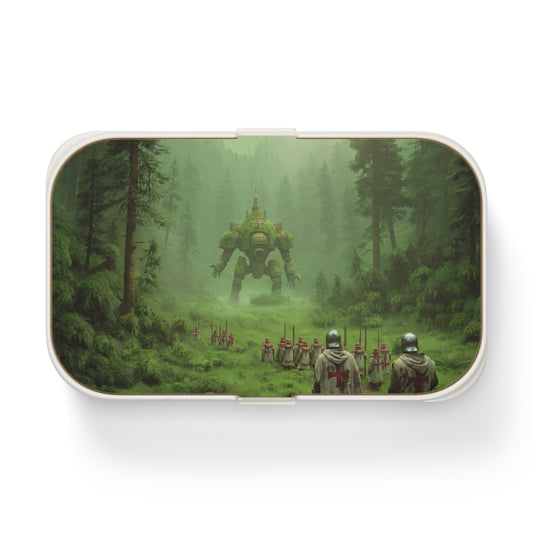 Moss-Covered War Machine Bento Lunch Box – Forest Encounter with a Living Colossus