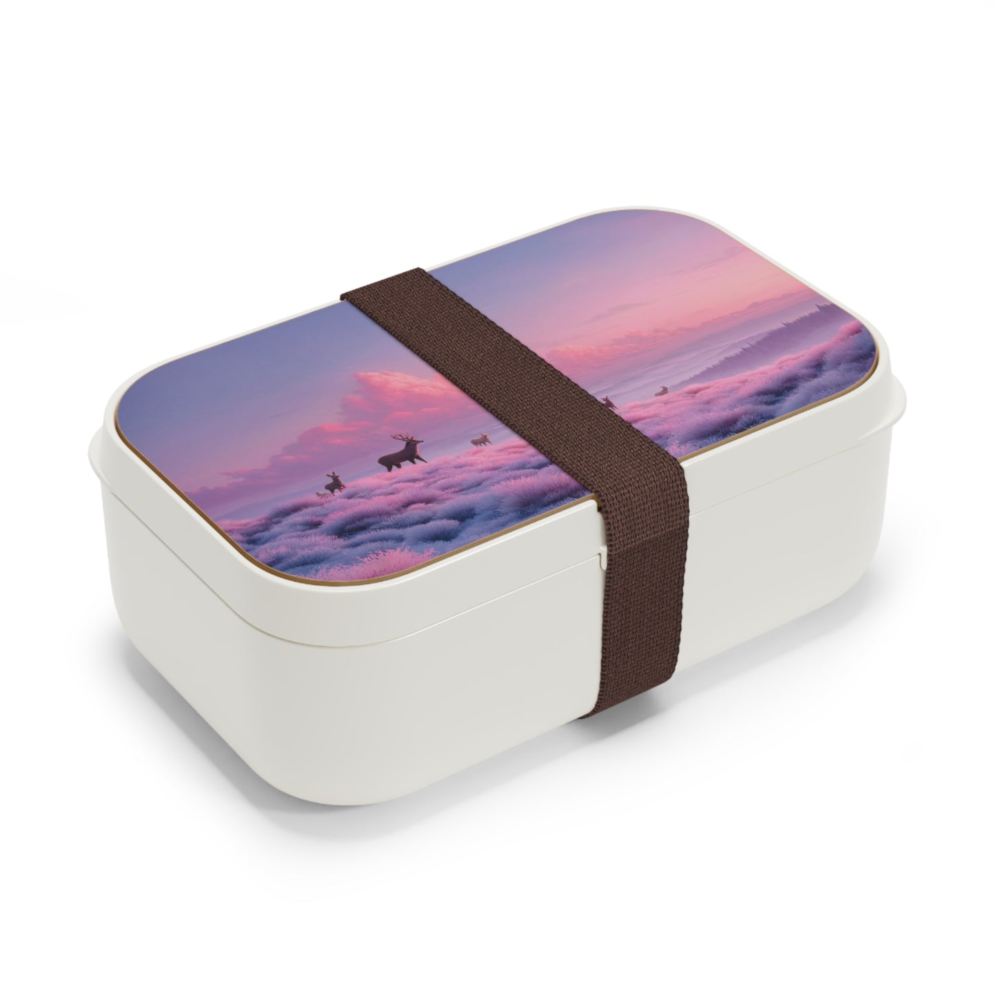 Twilight Herd Bento Lunch Box – Pink Lavender Meadow Serenity