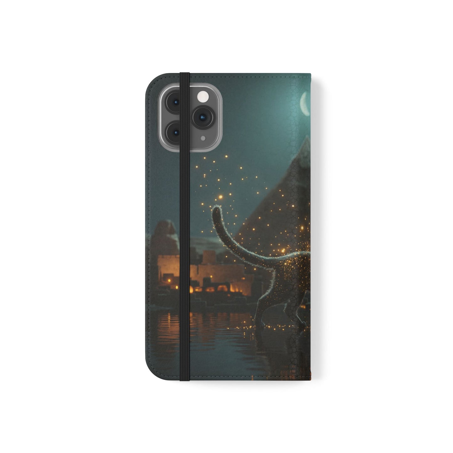 Celestial Vortex Flip Cases – Indigo Cloud Dreamscape