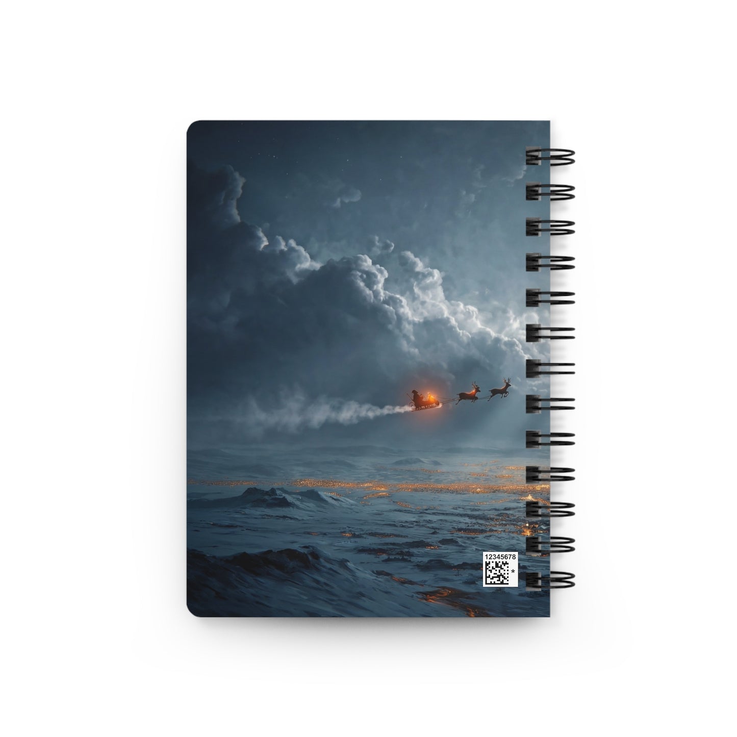 Lunar Sleigh Ride Spiral Bound Journal – Frostbound Night Journey