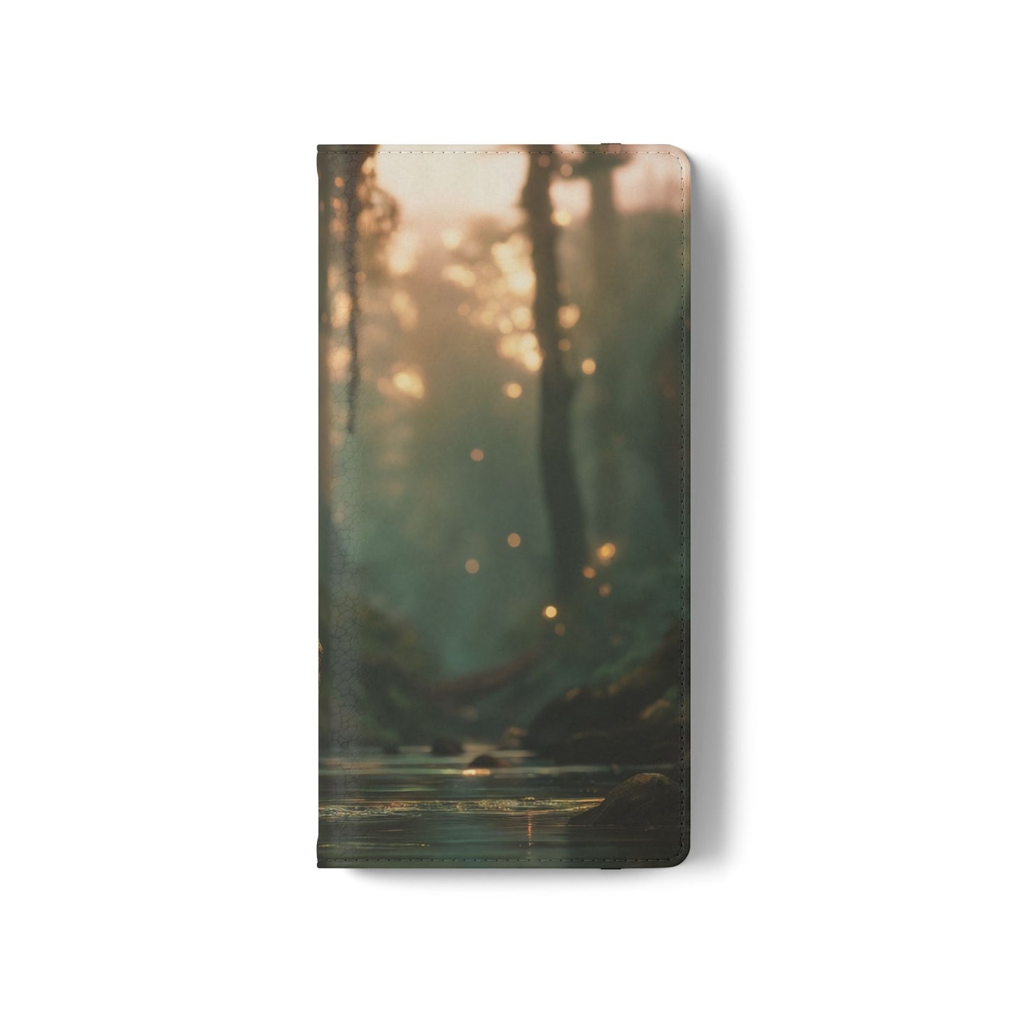 Mossy Bank Fairy Flip Cases – Golden Hour Sentinel Portrait