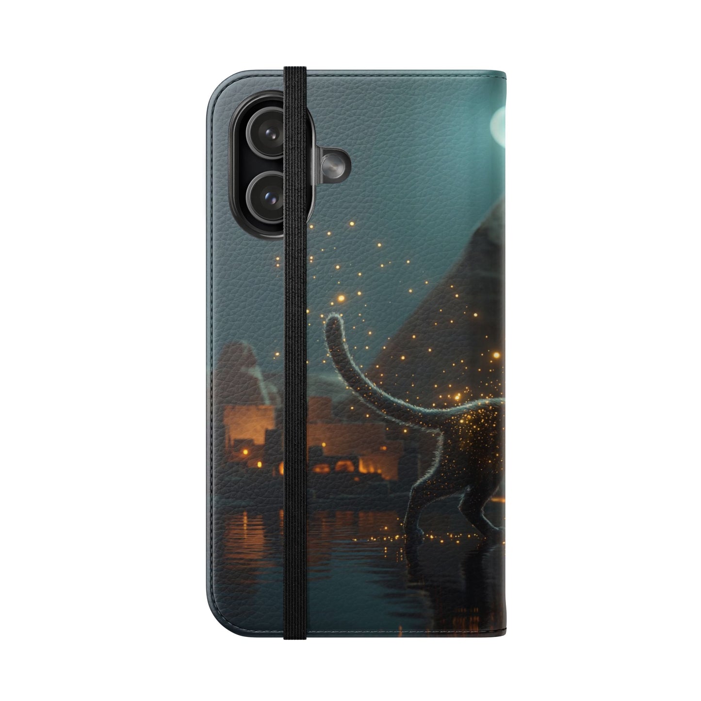 Celestial Vortex Flip Cases – Indigo Cloud Dreamscape