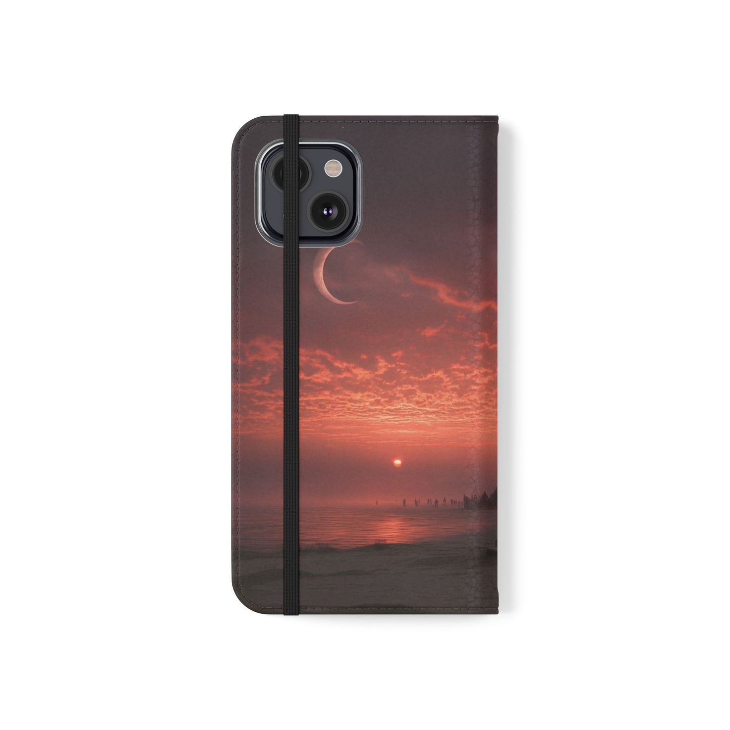 Twilight Sentinel Flip Cases – Moonlit Stairway to the Horizon