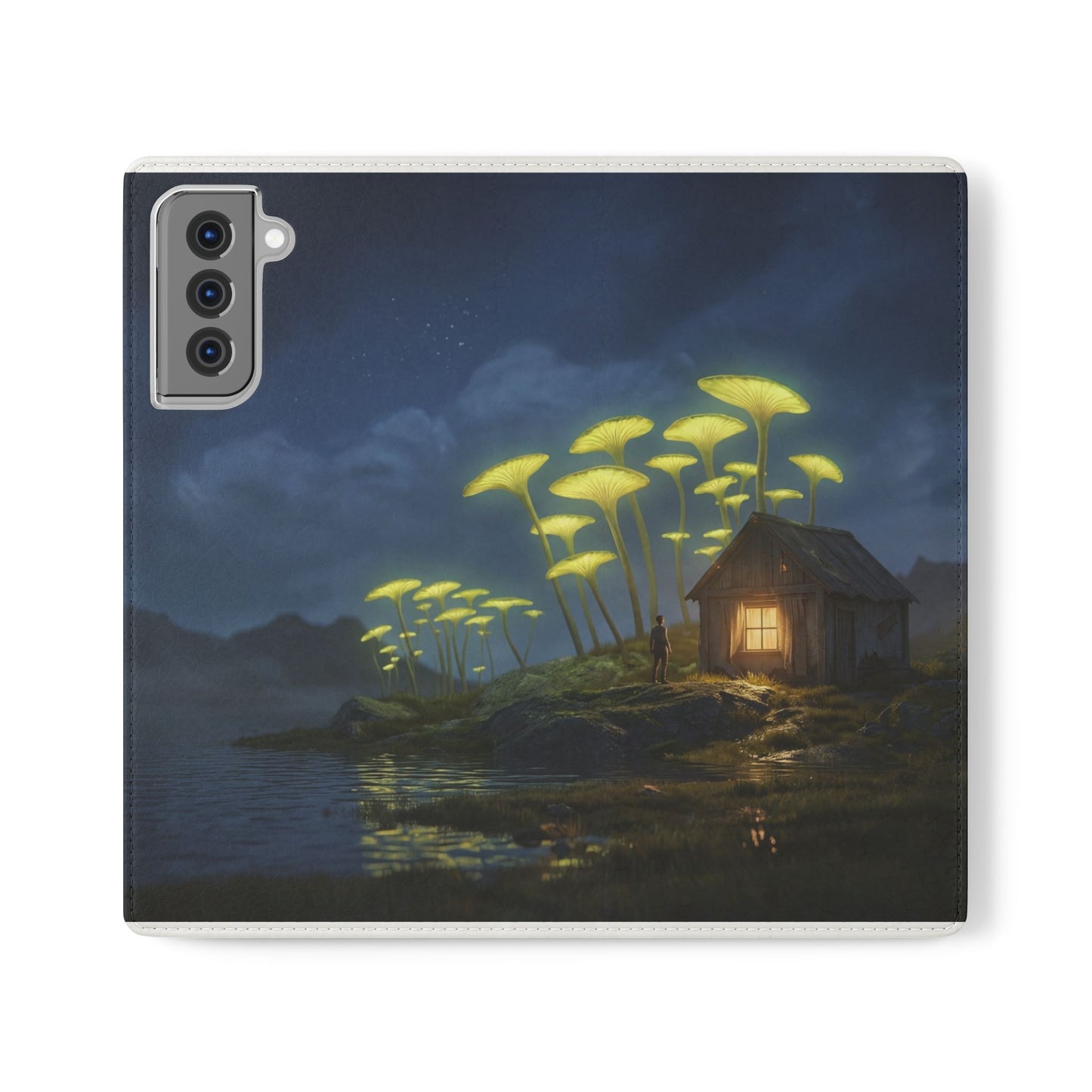 Glowing Mushroom Cottage Flip Cases – Whispering Grove Nightlight