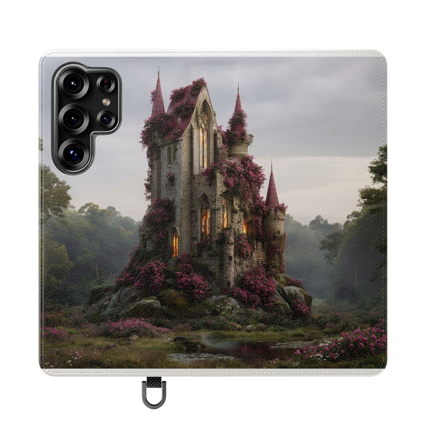 Blossom Spire Flip Cases – Pink Ivy Gothic Castle Cover