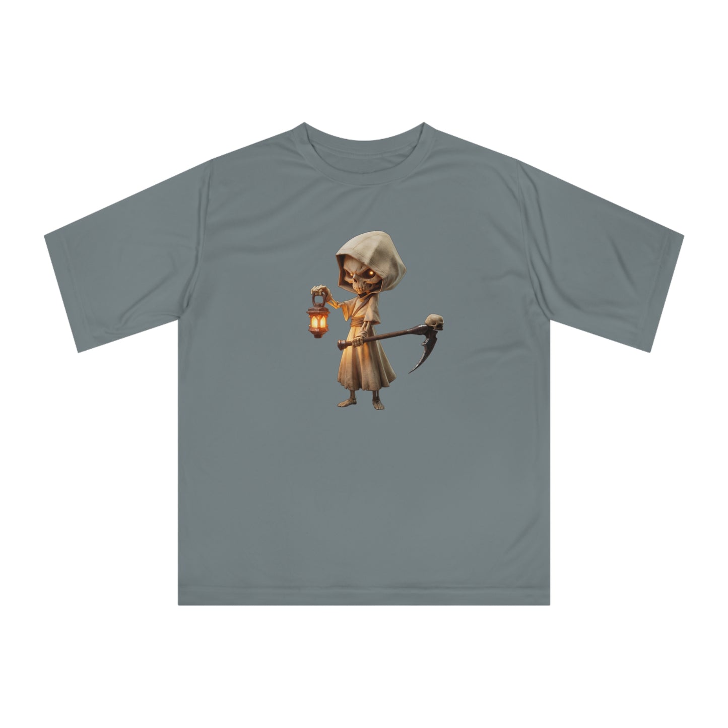 Lantern-Bearer Skeleton Hoodie – Warm Beacon Graphic Unisex Zone Performance T-shirt