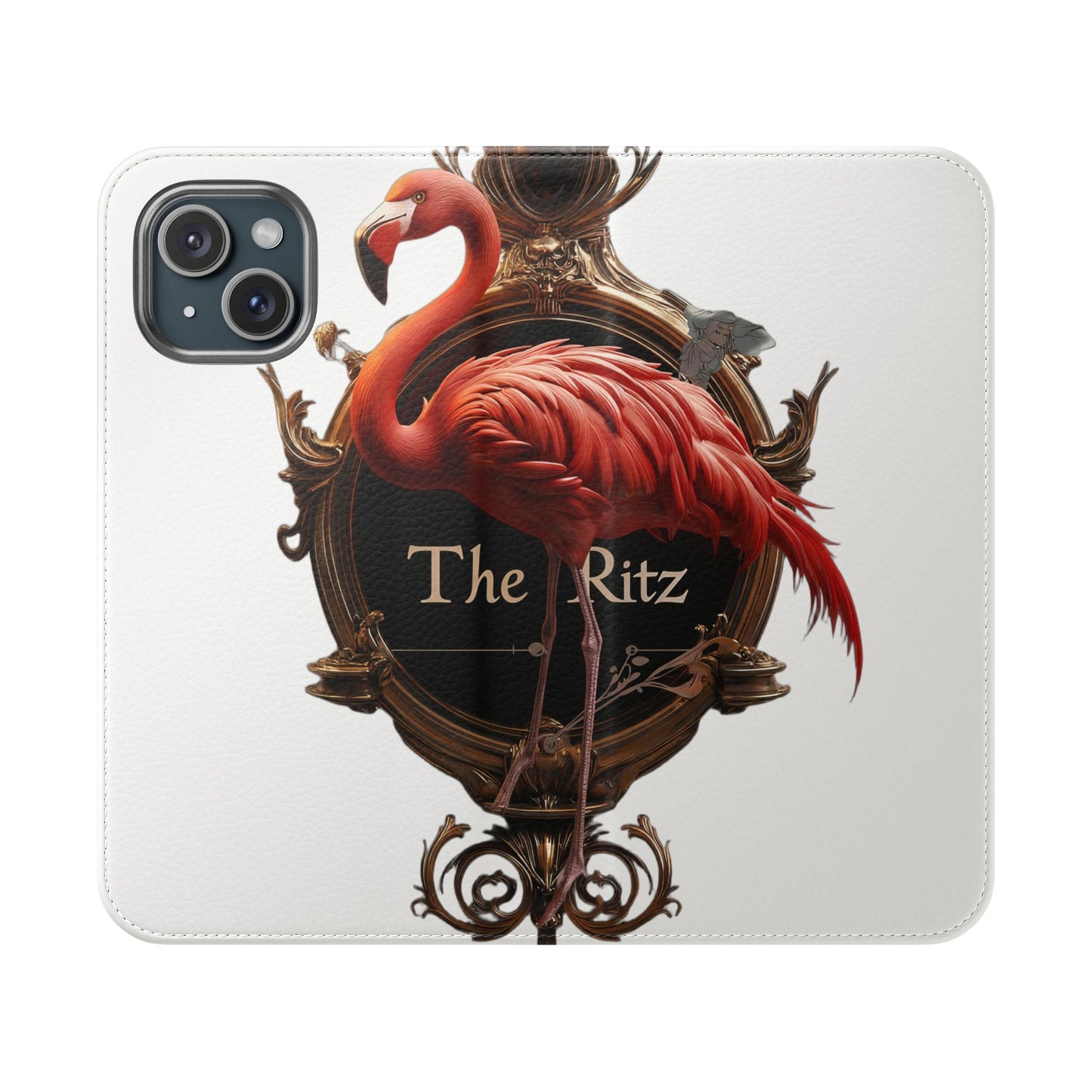 The Ritz Flamingo Flip Cases – Gilded Ornate Frame Art Design