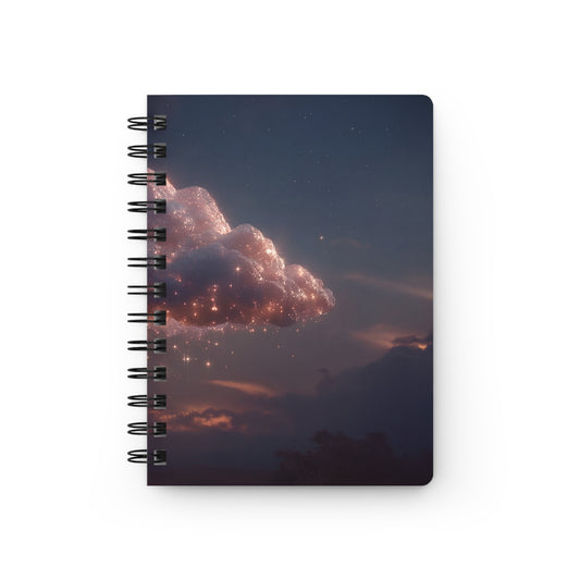 Celestial Cloud Spiral Bound Journal – Stardust Dreamscape