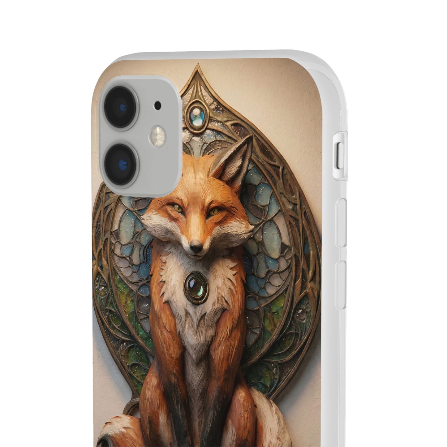 Fox Sentinel Flexi Cases – Amber Glow Through Stained Glass