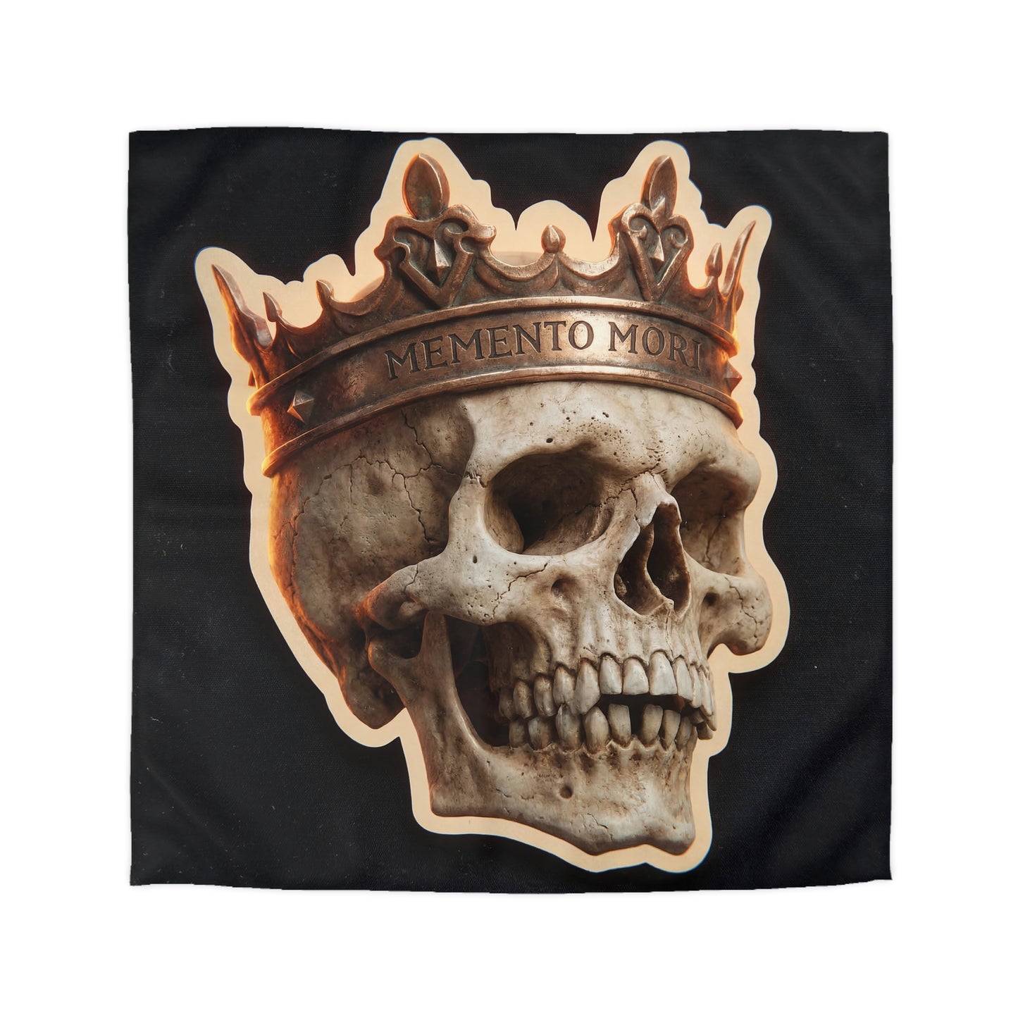 Crowned Skull Microfiber Duvet Cover – Regal Mortality Dreamscape