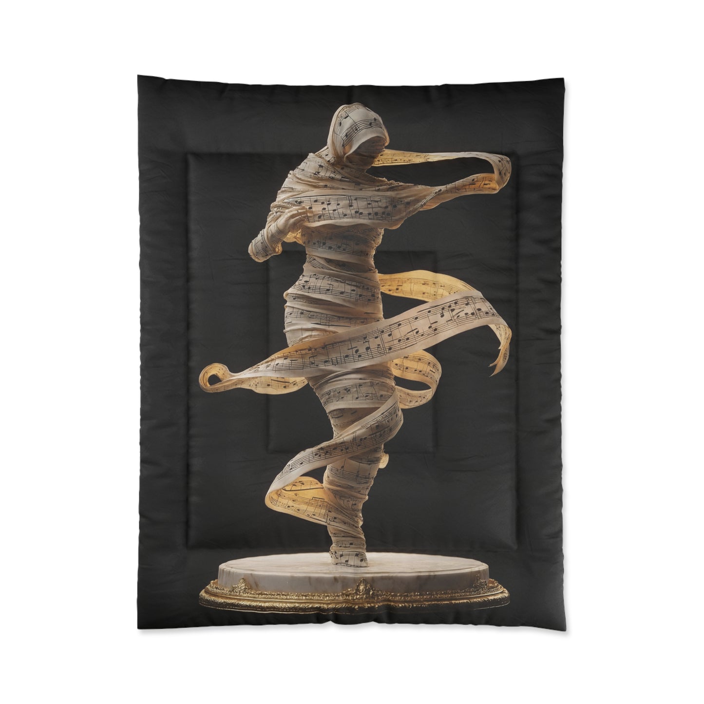 Music-Weaving Dancer Comforter – Golden Score Whirlwind Dreamscape
