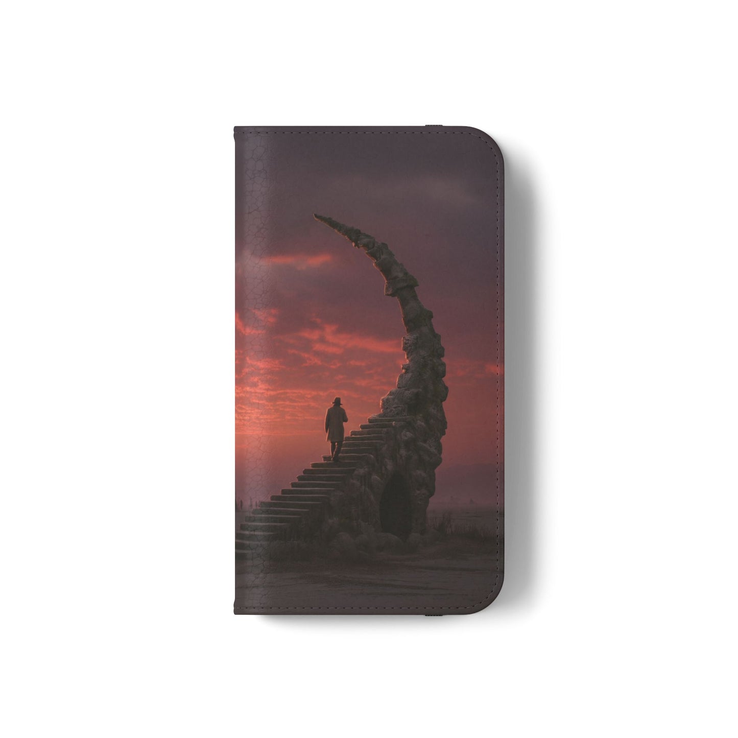 Twilight Sentinel Flip Cases – Moonlit Stairway to the Horizon