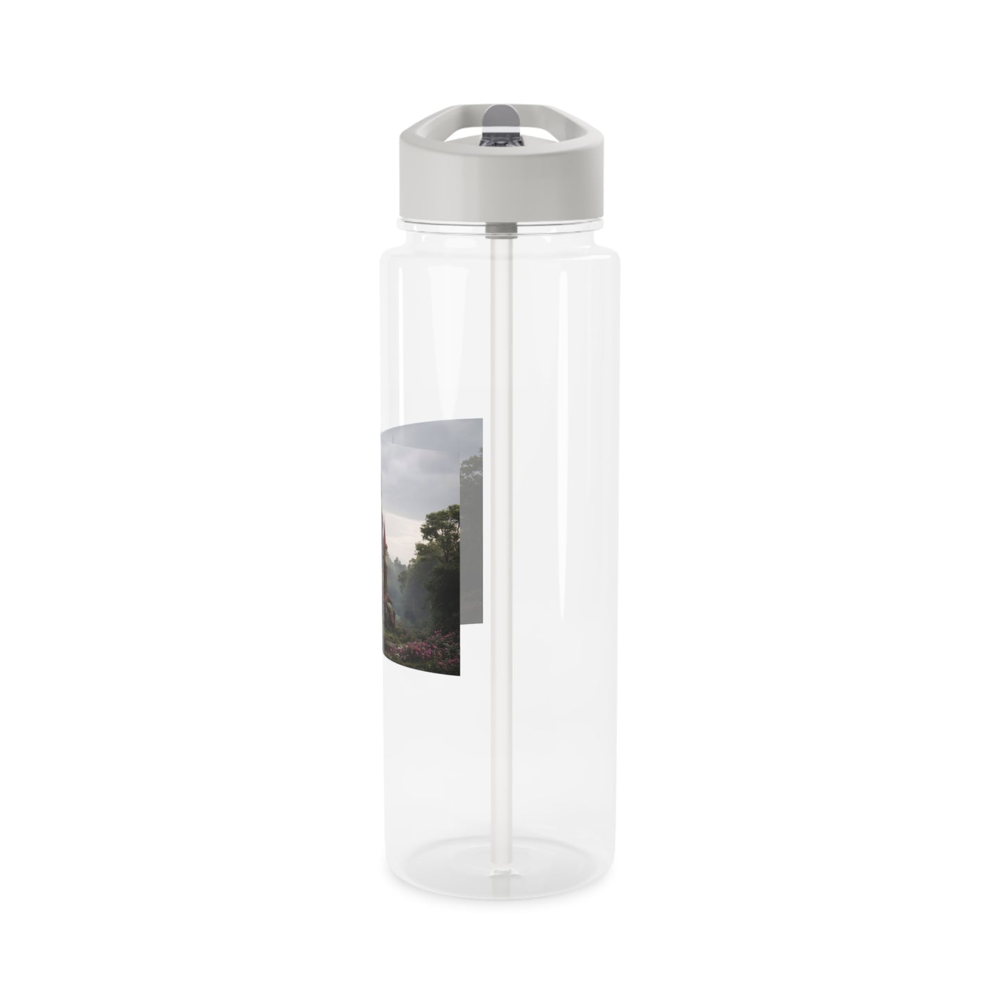 Blooming Stone Castle Tritan Water Bottle – Rose Garden Gothic Retreat