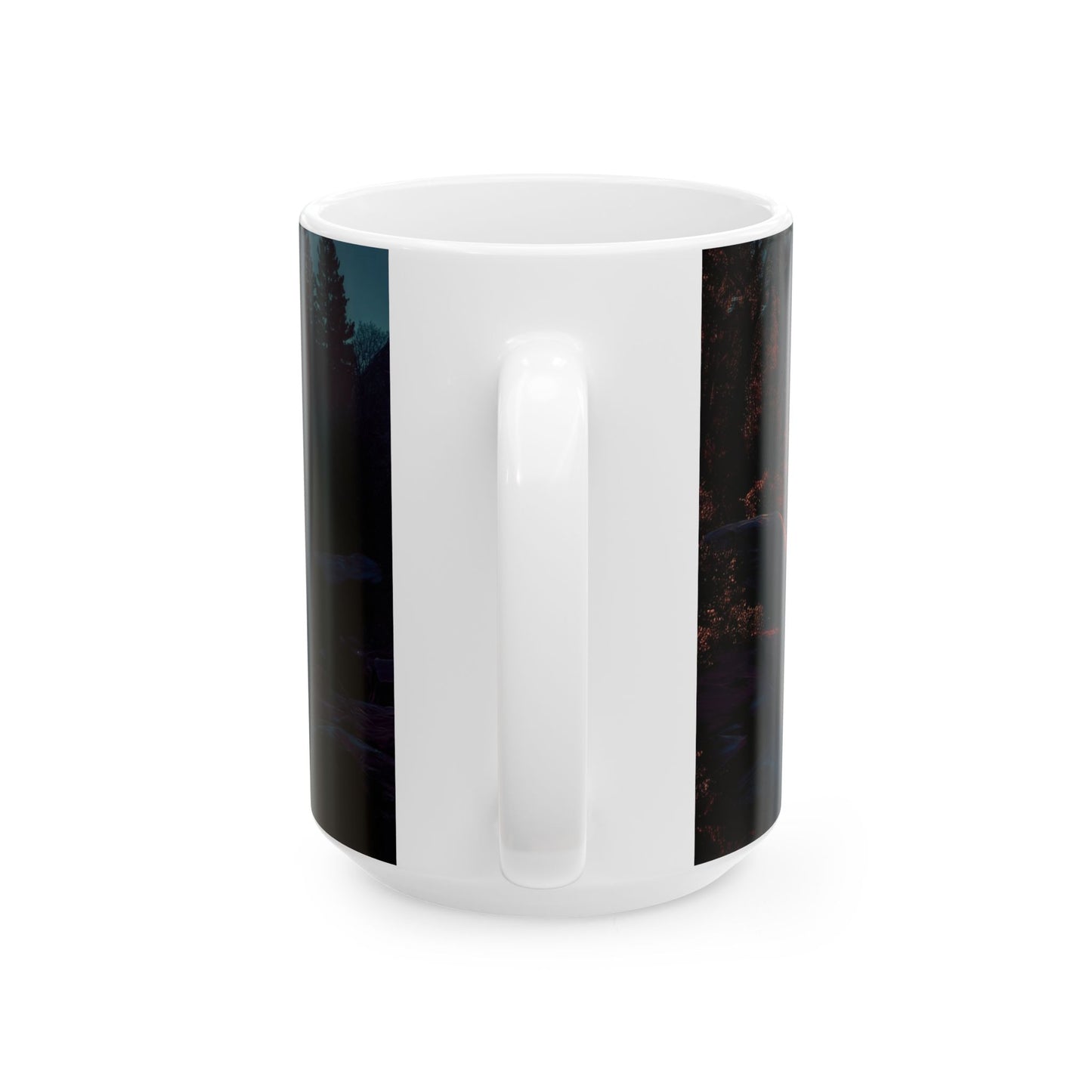 Starlit River Reflection Mug – Half Dome Twilight Dreamscape