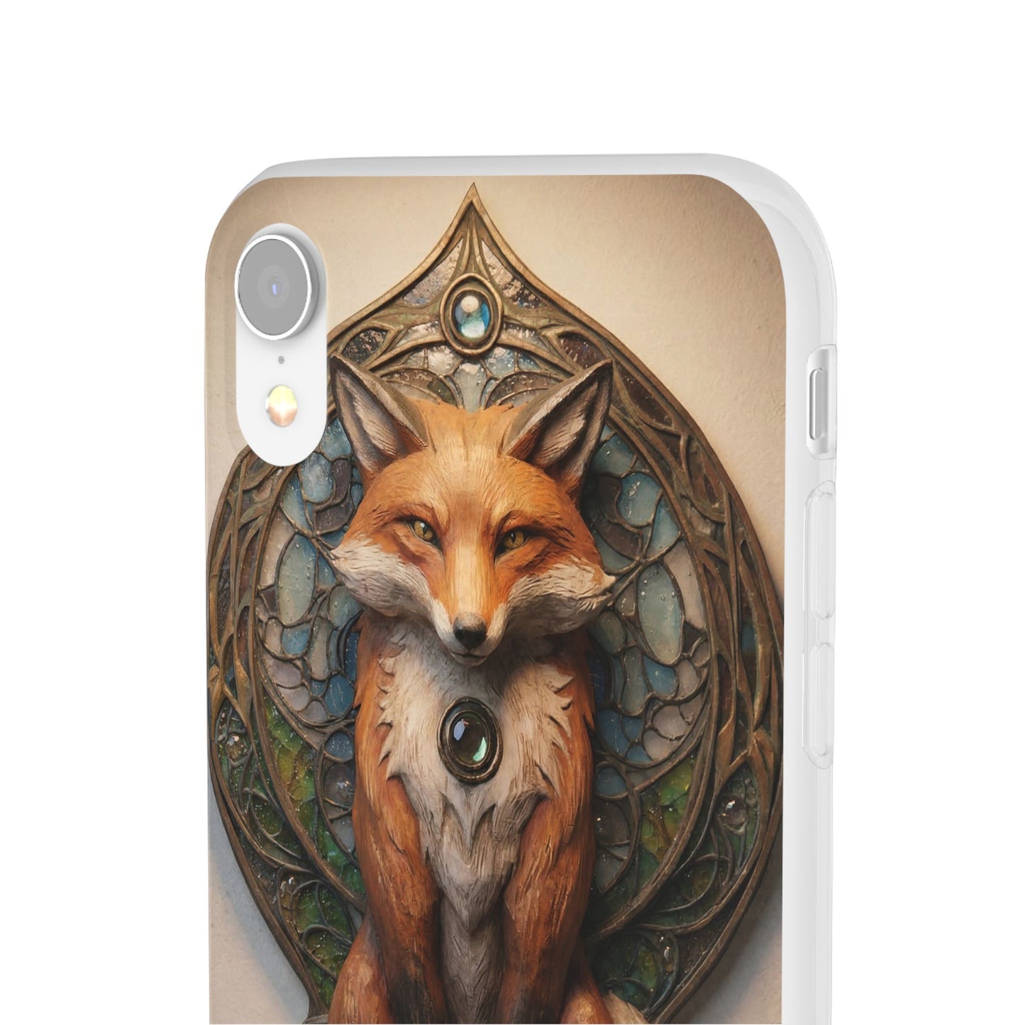 Fox Sentinel Flexi Cases – Amber Glow Through Stained Glass