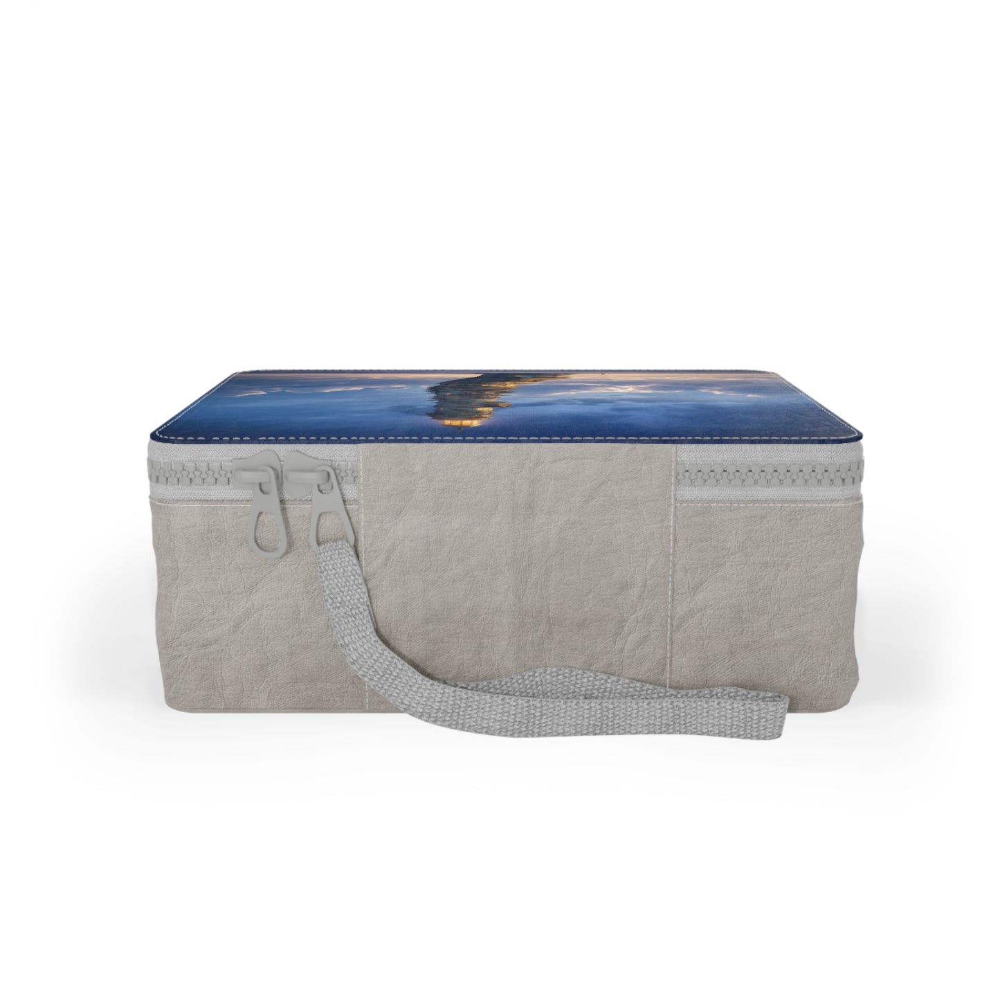 Skyborne Lighthouse Paper Lunch Bag – Warm Lights Against the Twilight Sea